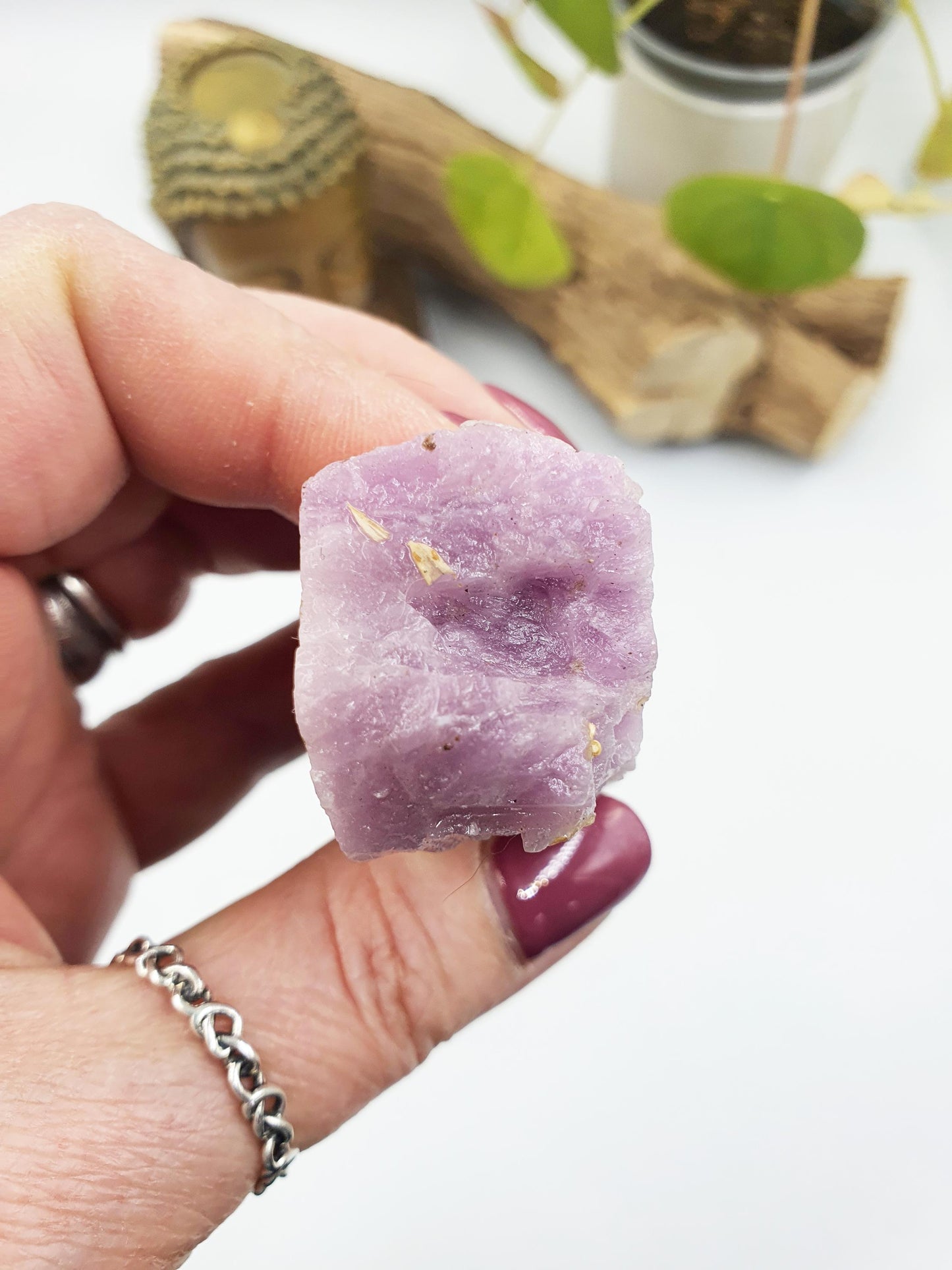 Flashy Raw Kunzite / Natural Kunzite / Kunzite Specimen / Kunzite Chunk / Raw Crystal - 120g