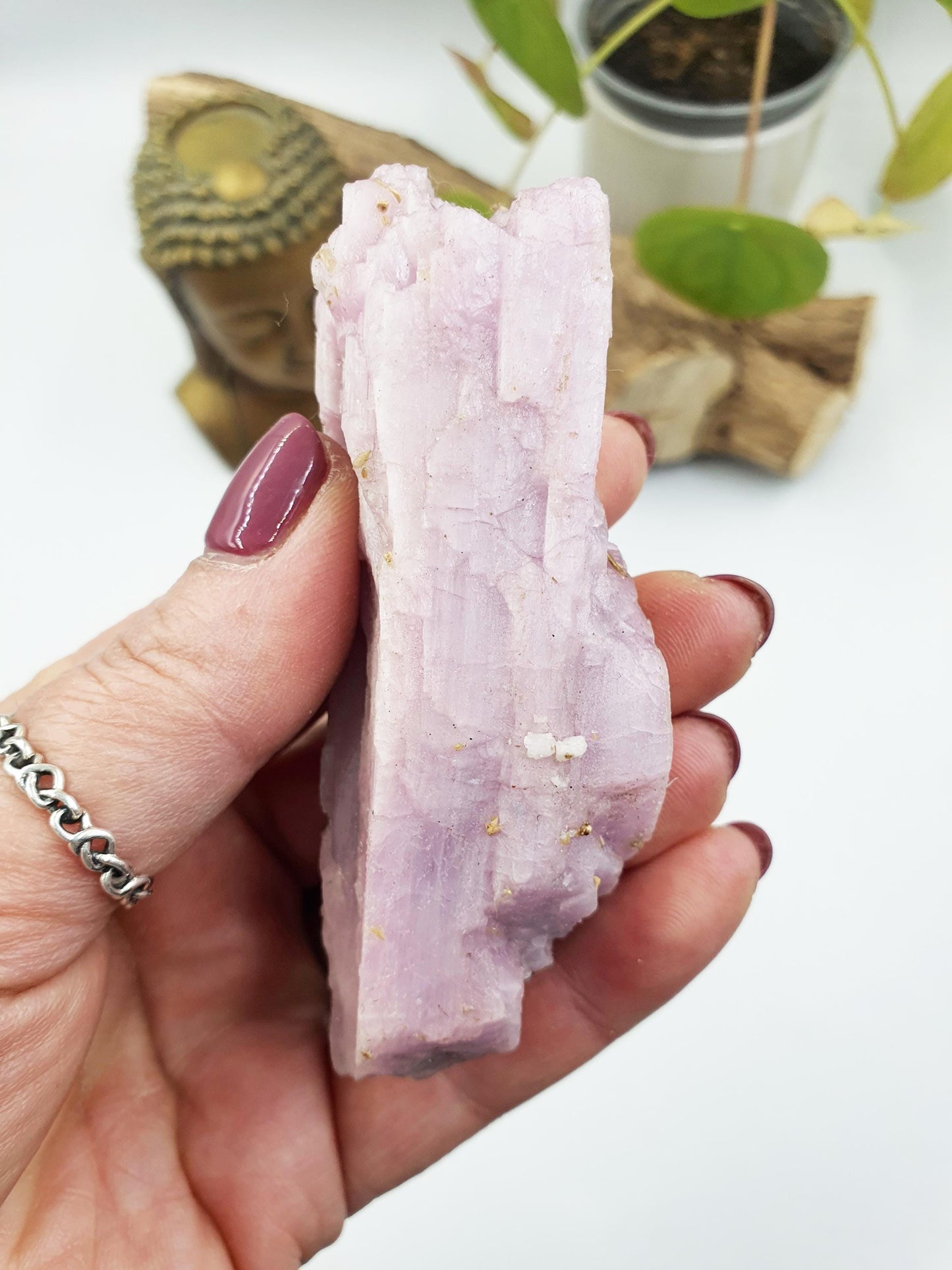 Flashy Raw Kunzite / Natural Kunzite / Kunzite Specimen / Kunzite Chunk / Raw Crystal - 120g