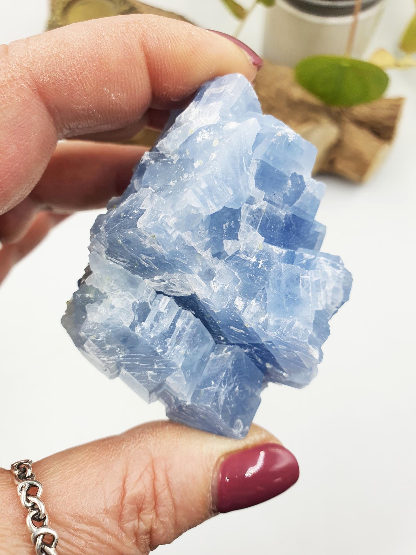 Stunning Raw Celestite / Raw Celestite Specimen / Sparkly Large Raw Celestite Piece / Celstite Chunk - 100g