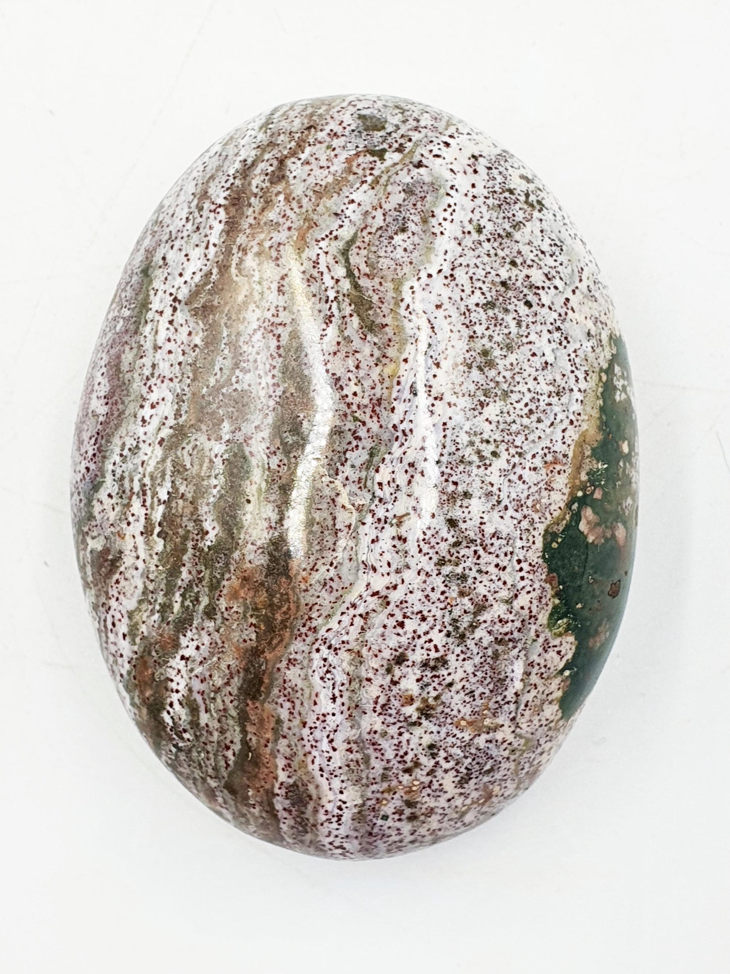 Beautiful Ocean Jasper Palm / Ocean Jasper Palm stone / OJ Palm / Meditation Palm / Reiki Crystal Palm - 95g
