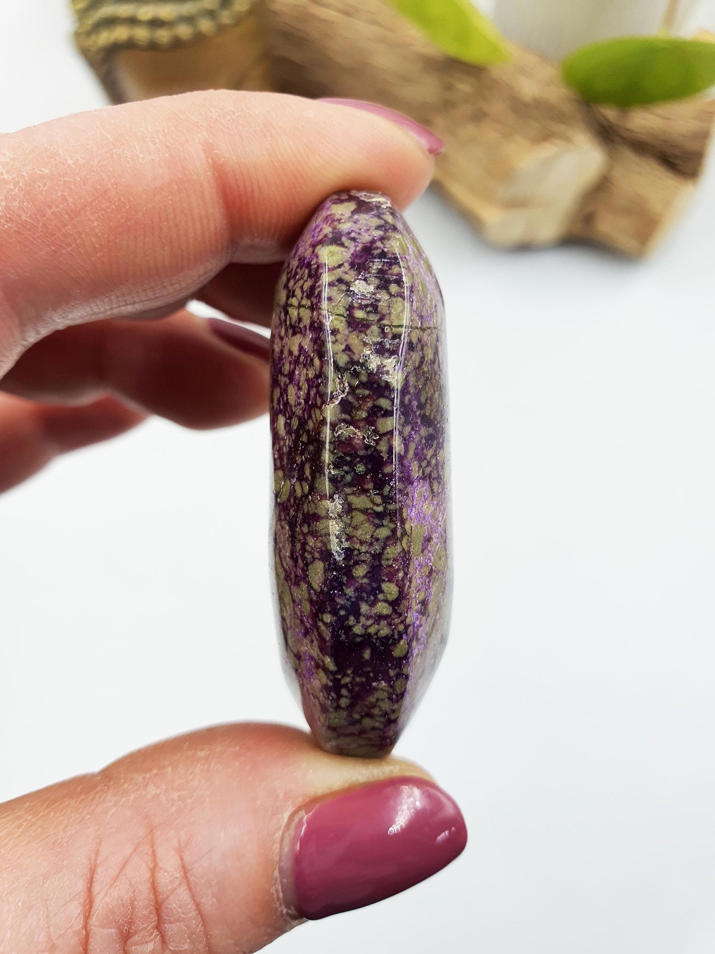 Beautiful Atlantisite Palm / Atlantisite Palm Stone / Collectors Crystal Palm / Reiki Crystal Palm / Meditation Stone - 35g