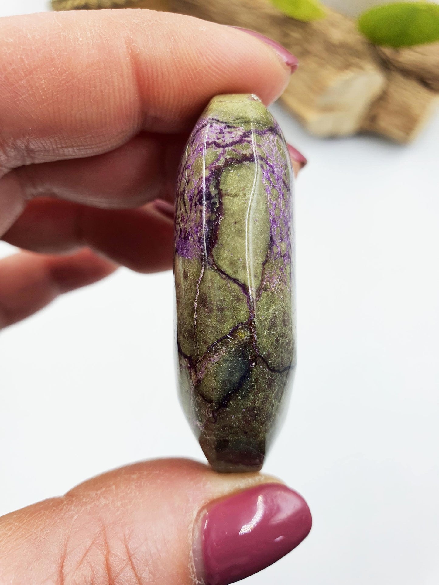 Beautiful Atlantisite Palm / Atlantisite Palm Stone / Collectors Crystal Palm / Reiki Crystal Palm / Meditation Stone - 35g