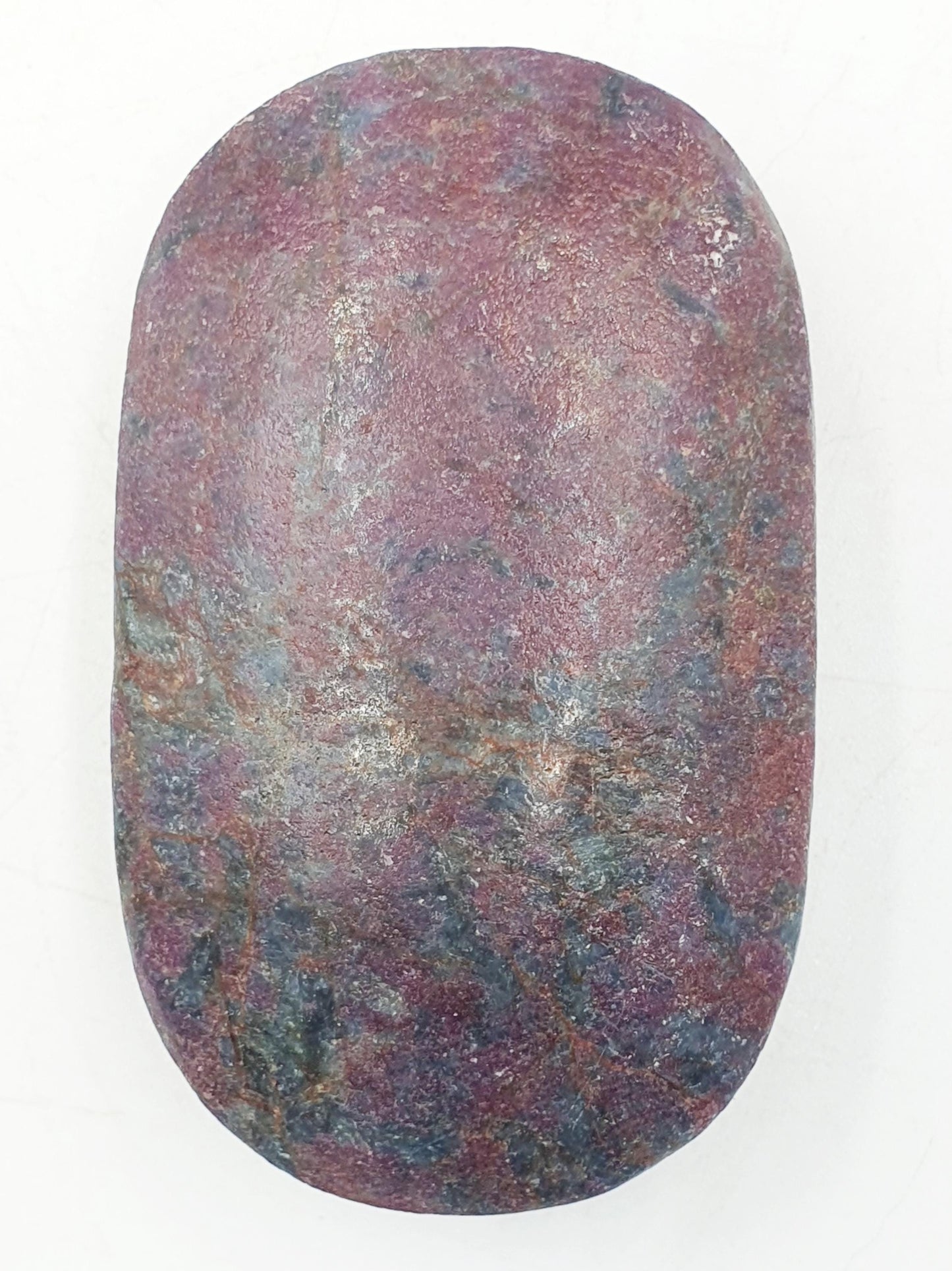 Large Ruby in Fuchsite Palm / Ruby in Fuchsite Palm Stone / UV Reactive Palm / Meditation Palm / Reiki Crystal Palm - 140g