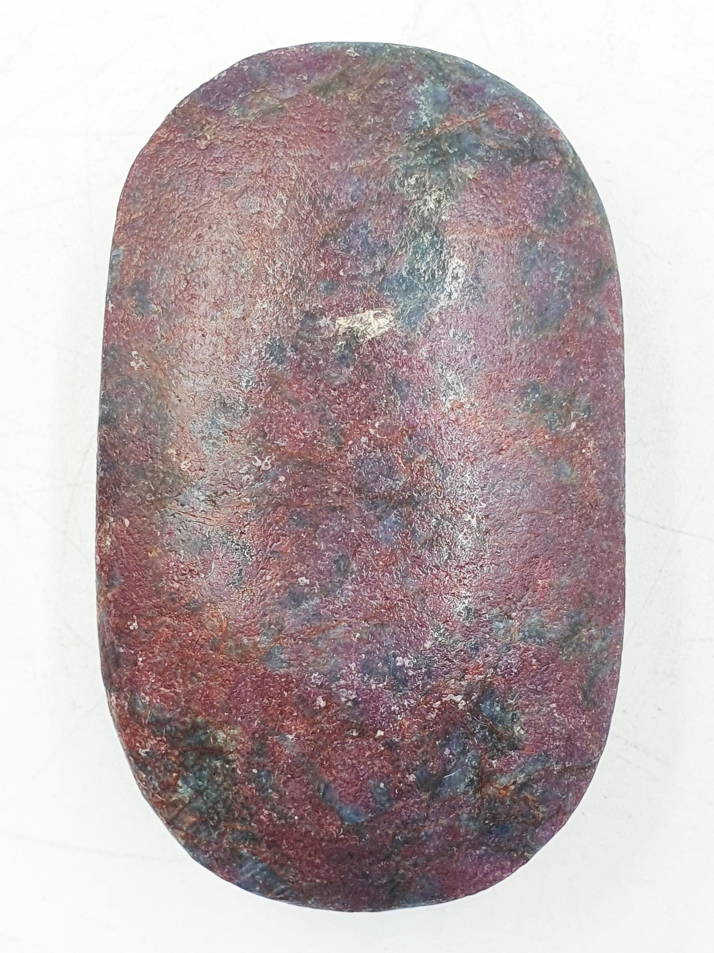 Large Ruby in Fuchsite Palm / Ruby in Fuchsite Palm Stone / UV Reactive Palm / Meditation Palm / Reiki Crystal Palm - 140g