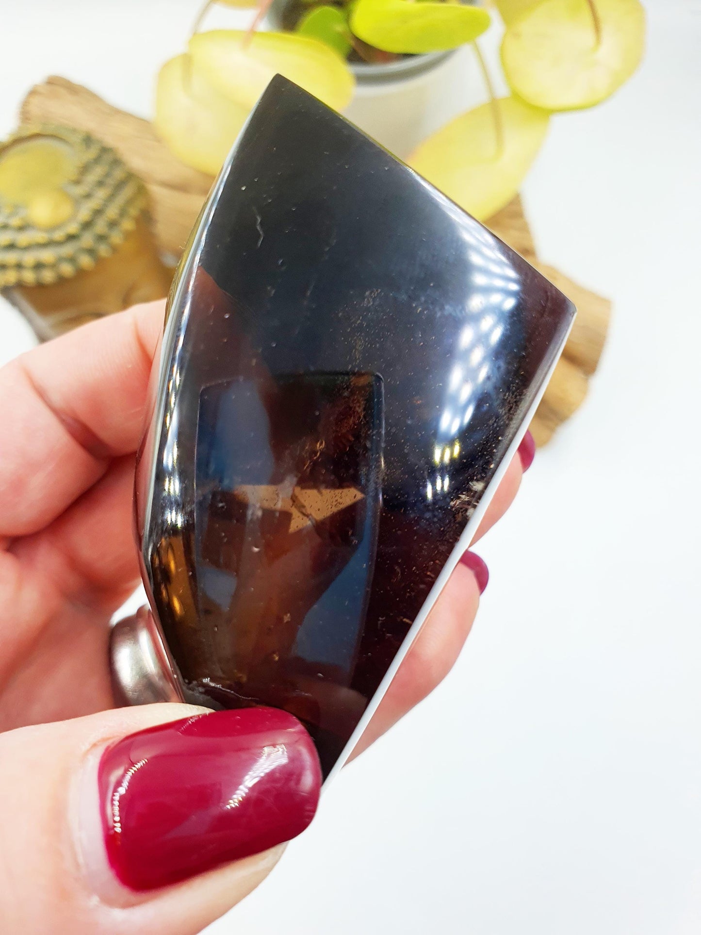 Smoky Quartz Freeform with rainbow / High Grade Smoky Quartz / Smoky Quartz Crystal Freeform / Smoky Quartz Chunk - 165g