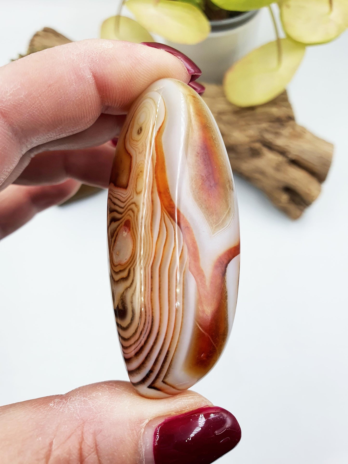 Unique Sardonyx Palm / Sardonyx Palm Stone / Healing Palm / Meditation Palm / Reiki Crystal Palm - 60g