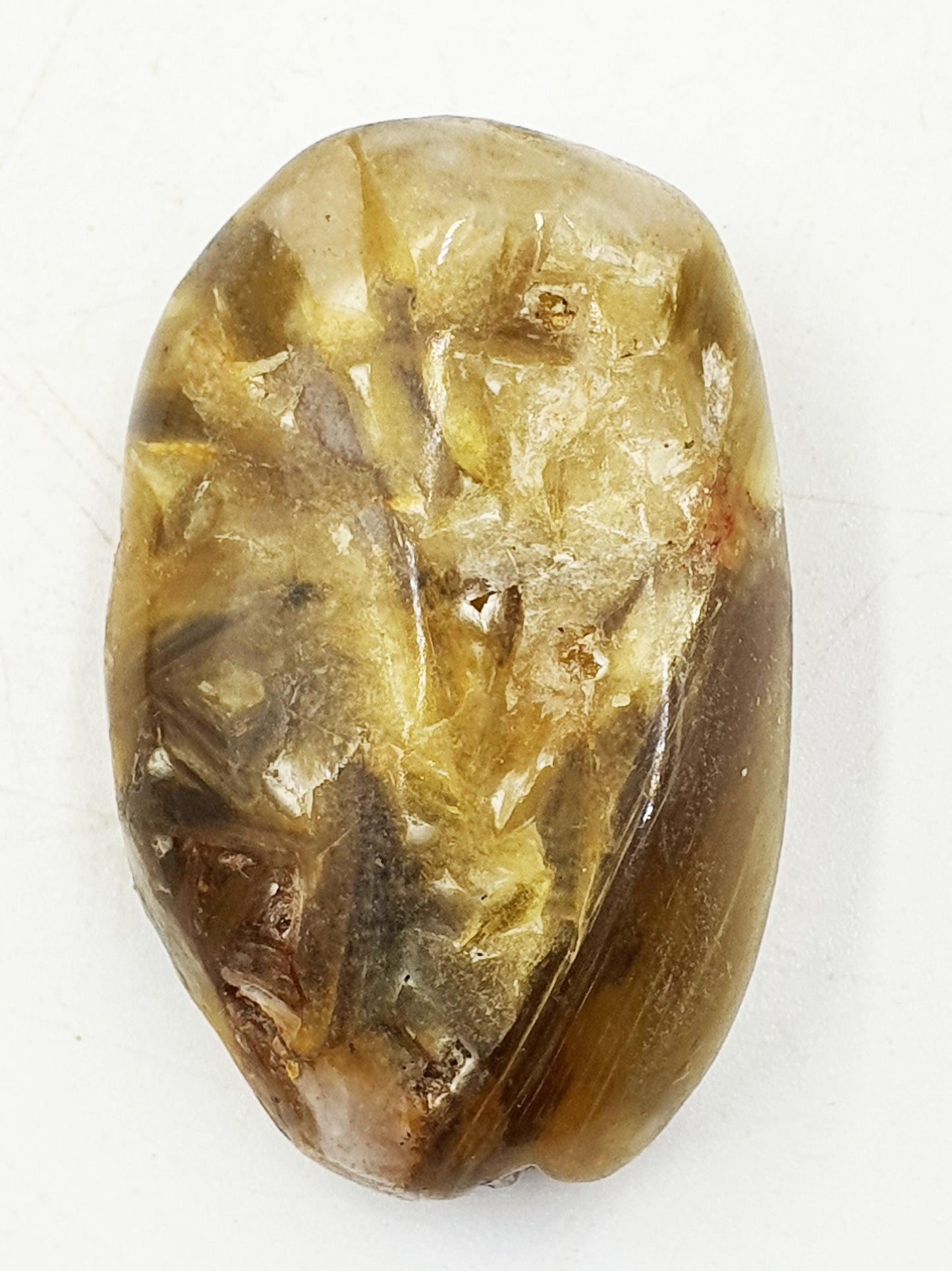 Muscovite (Golden Mica) Palm / Muscovite (Golden Mica) Palmstone / Golden Lepidolite Palm / Meditation Palm - 55g