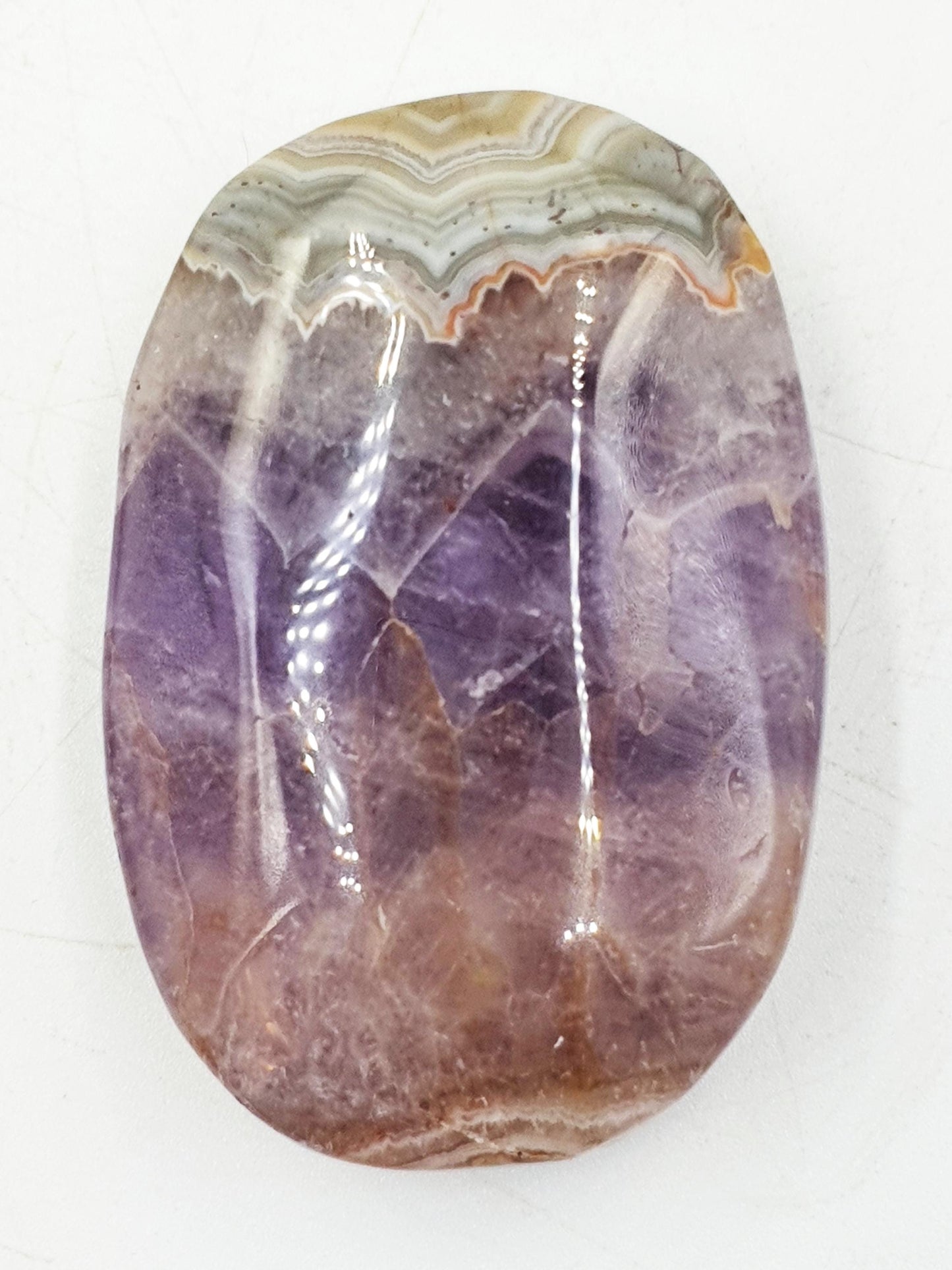 Beautiful Amethyst Agate Palm / Amethyst Agate Palm Stone / Amethyst Palm / Amethyst Agate / Reiki Crystal Palm - 65g