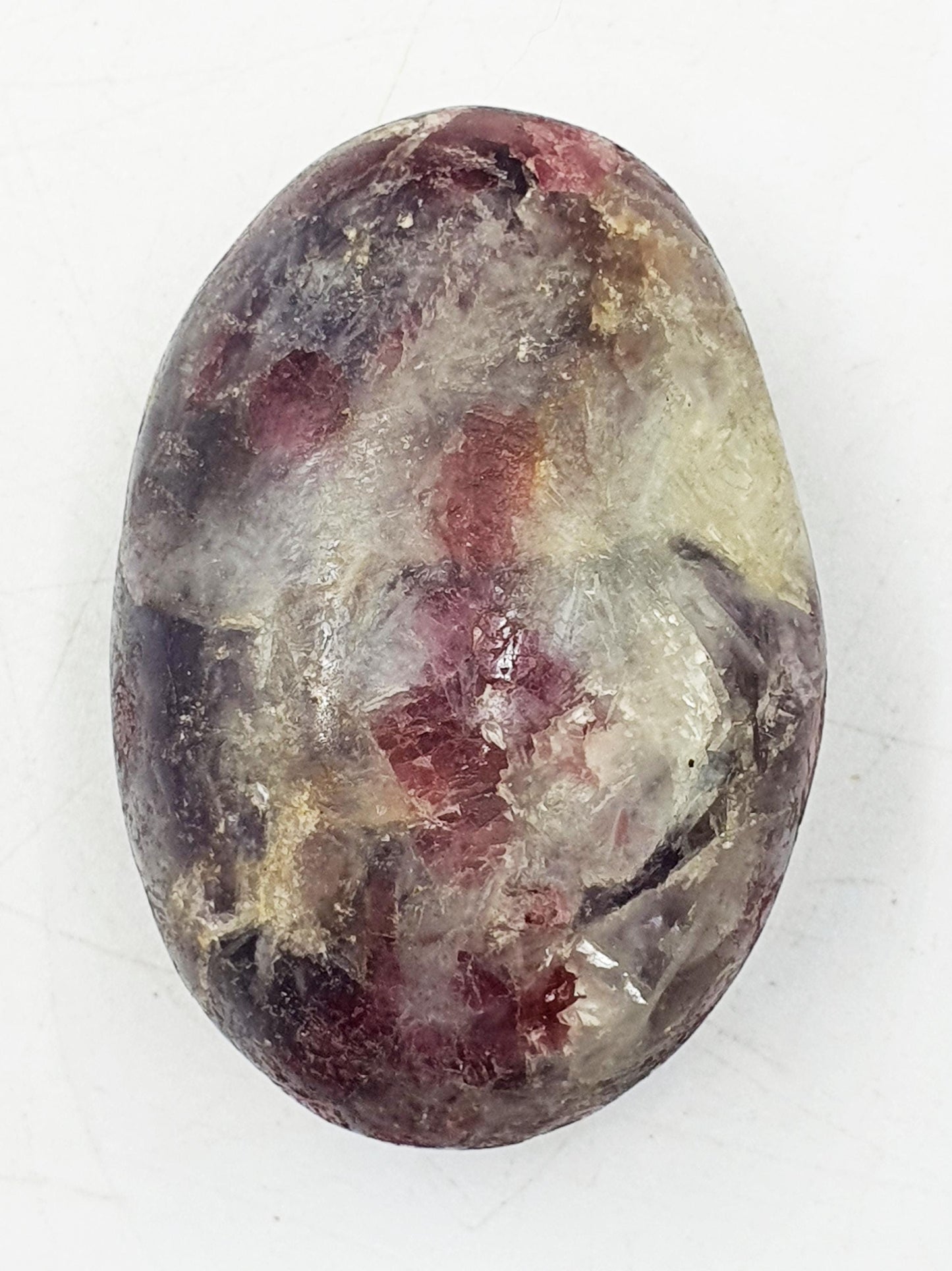 Beautiful Unicorn Stone Palm / Unicorn Palm Stone / Pegmatite Palm / Pocket Crystal / Meditation Palm - 80g