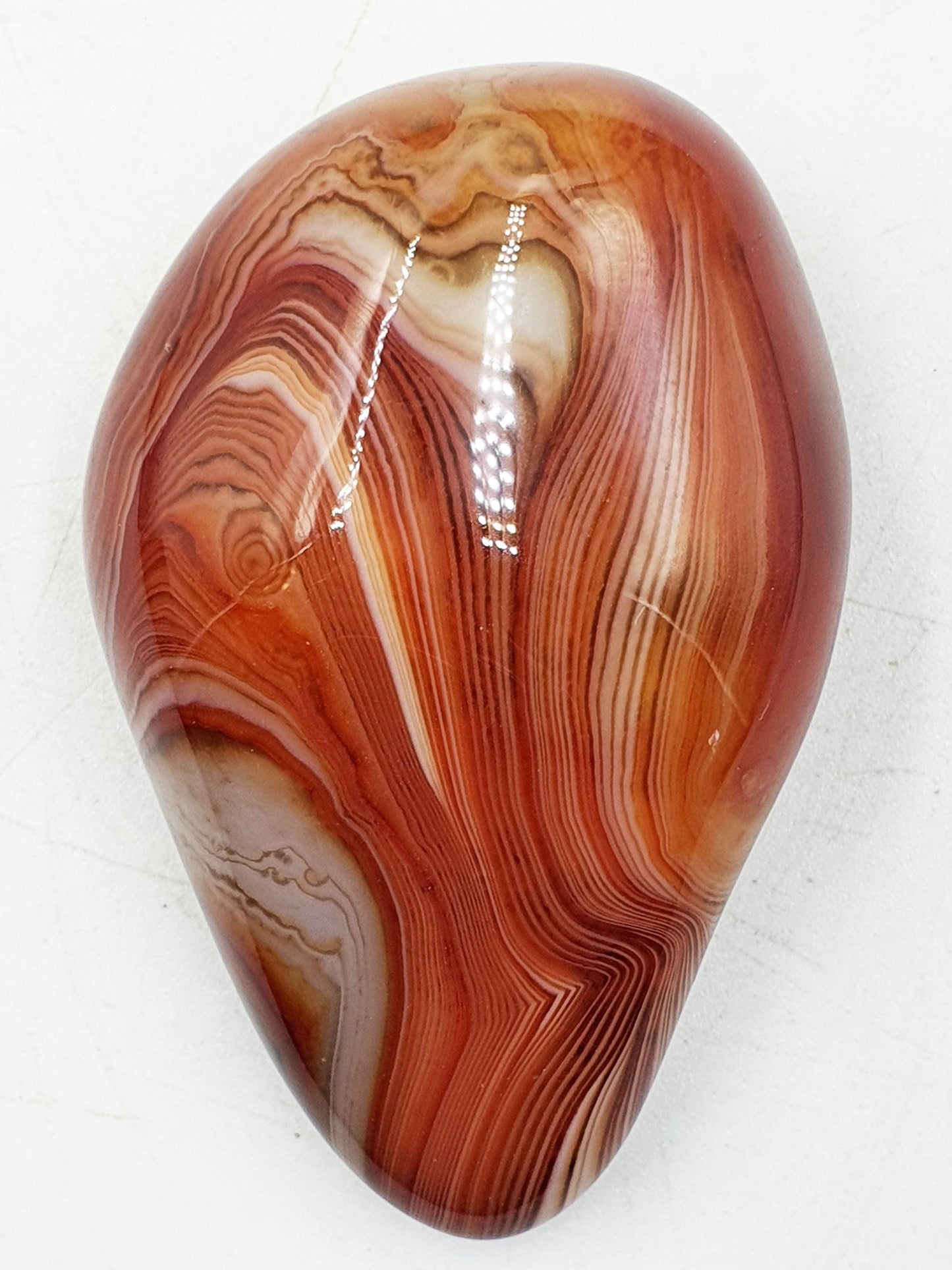 Little Sardonyx Palm / Sardonyx Palm Stone / Healing Palm / Meditation Palm / Reiki Crystal / Banded Palm - 65g
