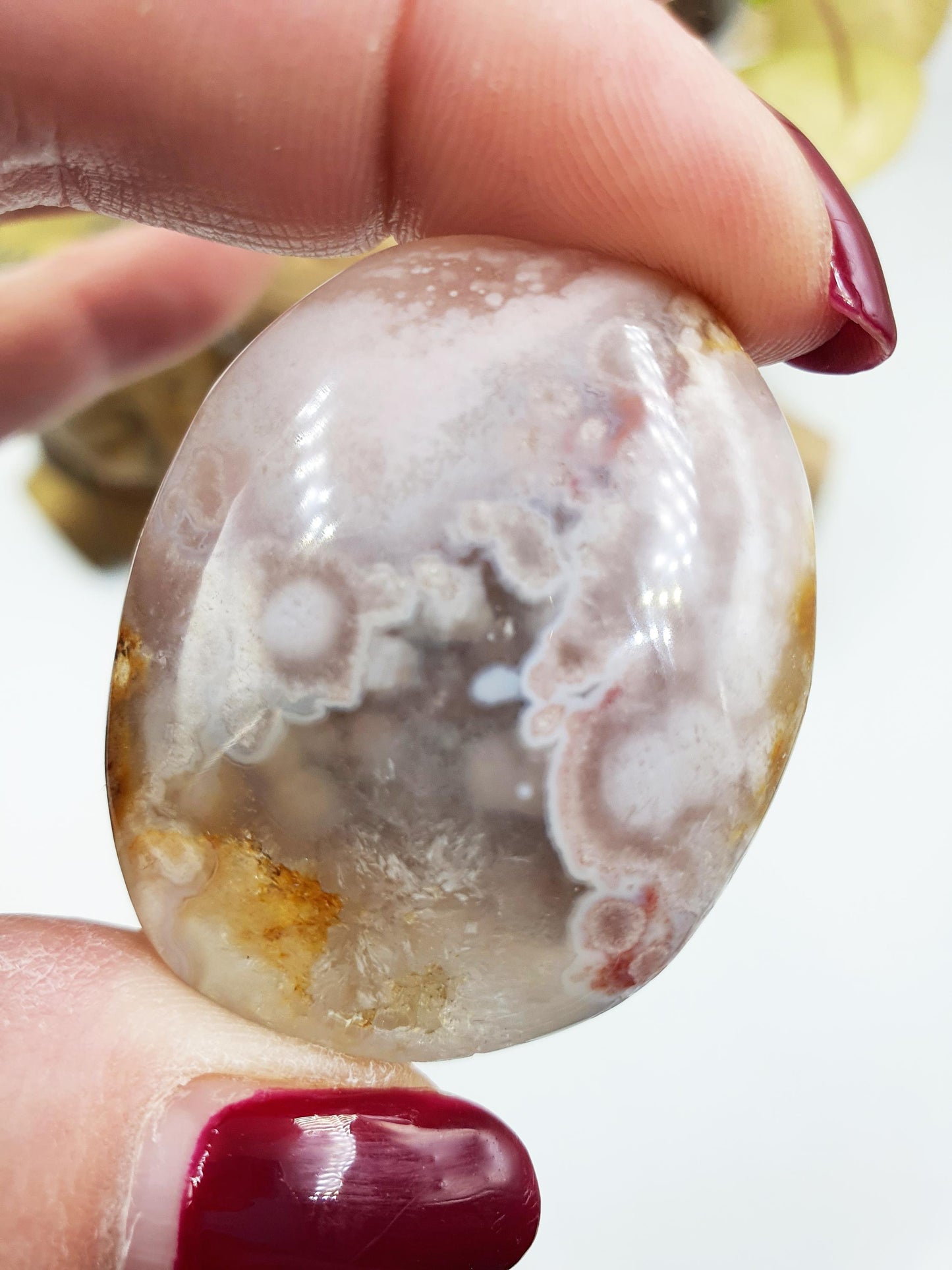 Little Pink Amethyst Palm / Pink Amethyst Palm Stone / Pocket Crystal / Meditation Palm / Reiki Crystal Palm - 25g