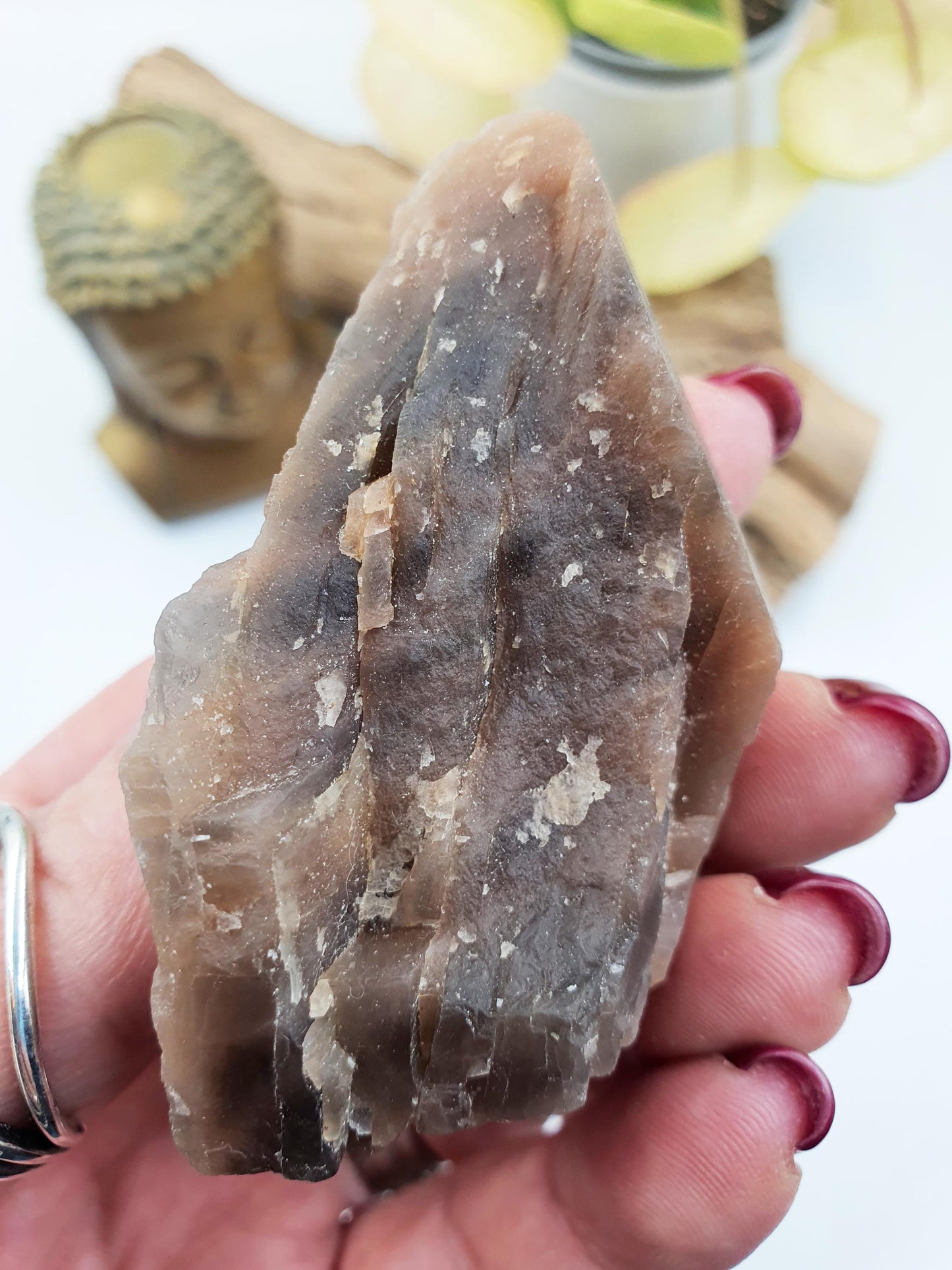 Rare Flashy Raw Skeletal Moonstone / Skeletal Moonstone Rough / Skeletal Moonstone Specimen / Skeletal Raw- 70g