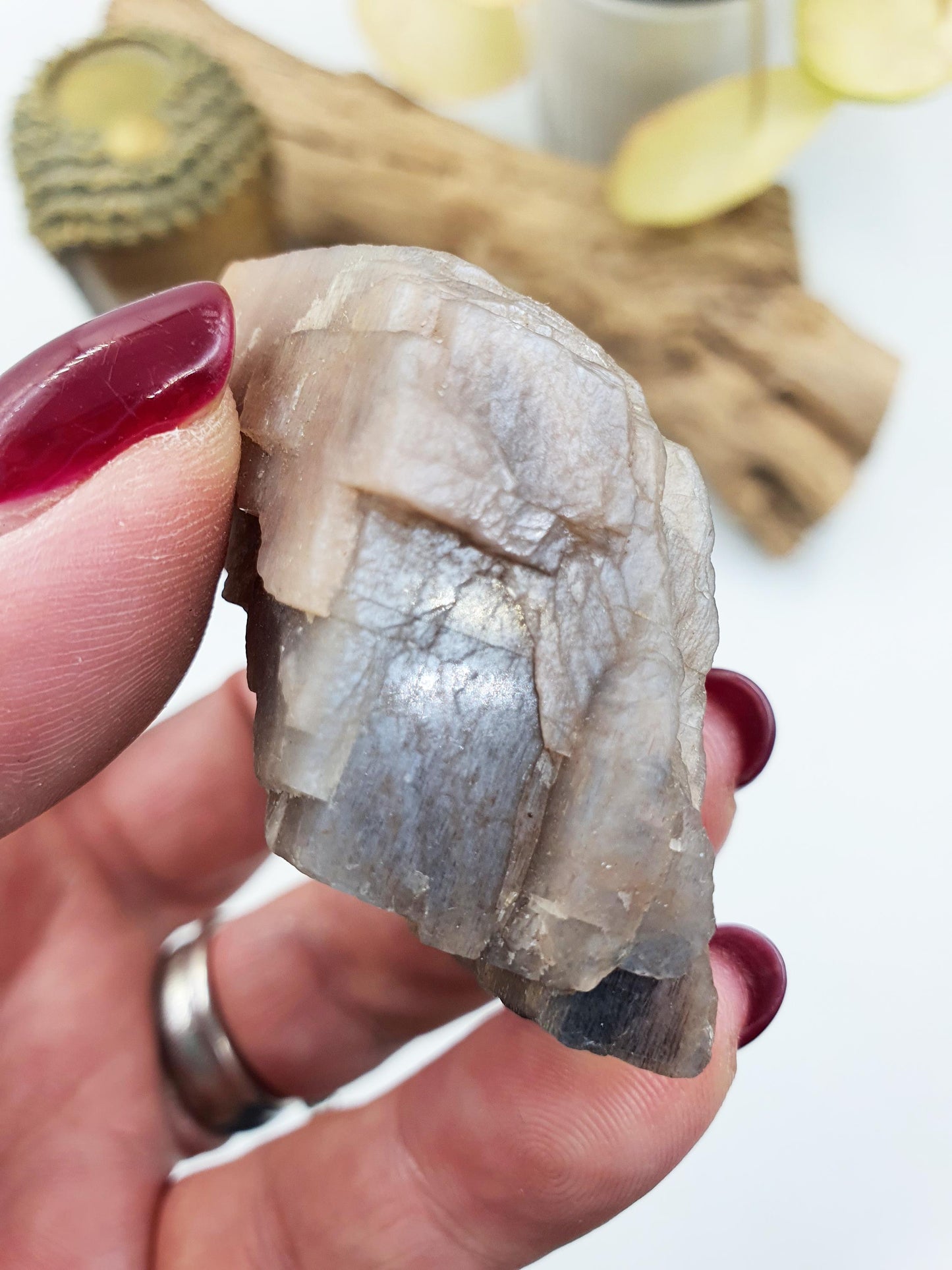 Rare Flashy Raw Skeletal Moonstone / Skeletal Moonstone Rough / Skeletal Moonstone Specimen / Skeletal Raw- 70g