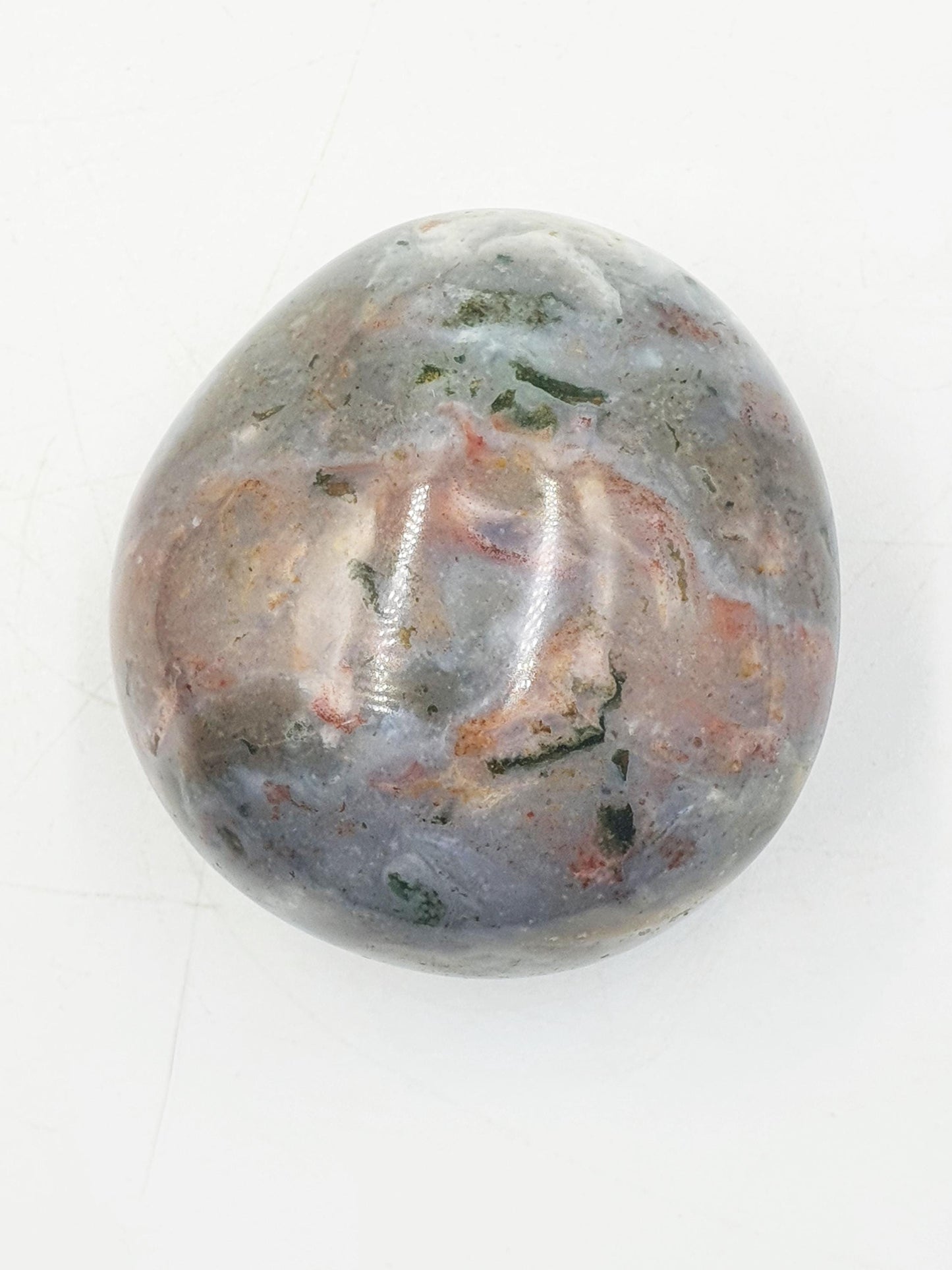 Beautiful Colourful Ocean Jasper Palm / Ocean Jasper Palm stone / OJ Palm / Pocket Crystal / Meditation Palm / Reiki Crystal Palm - 130g