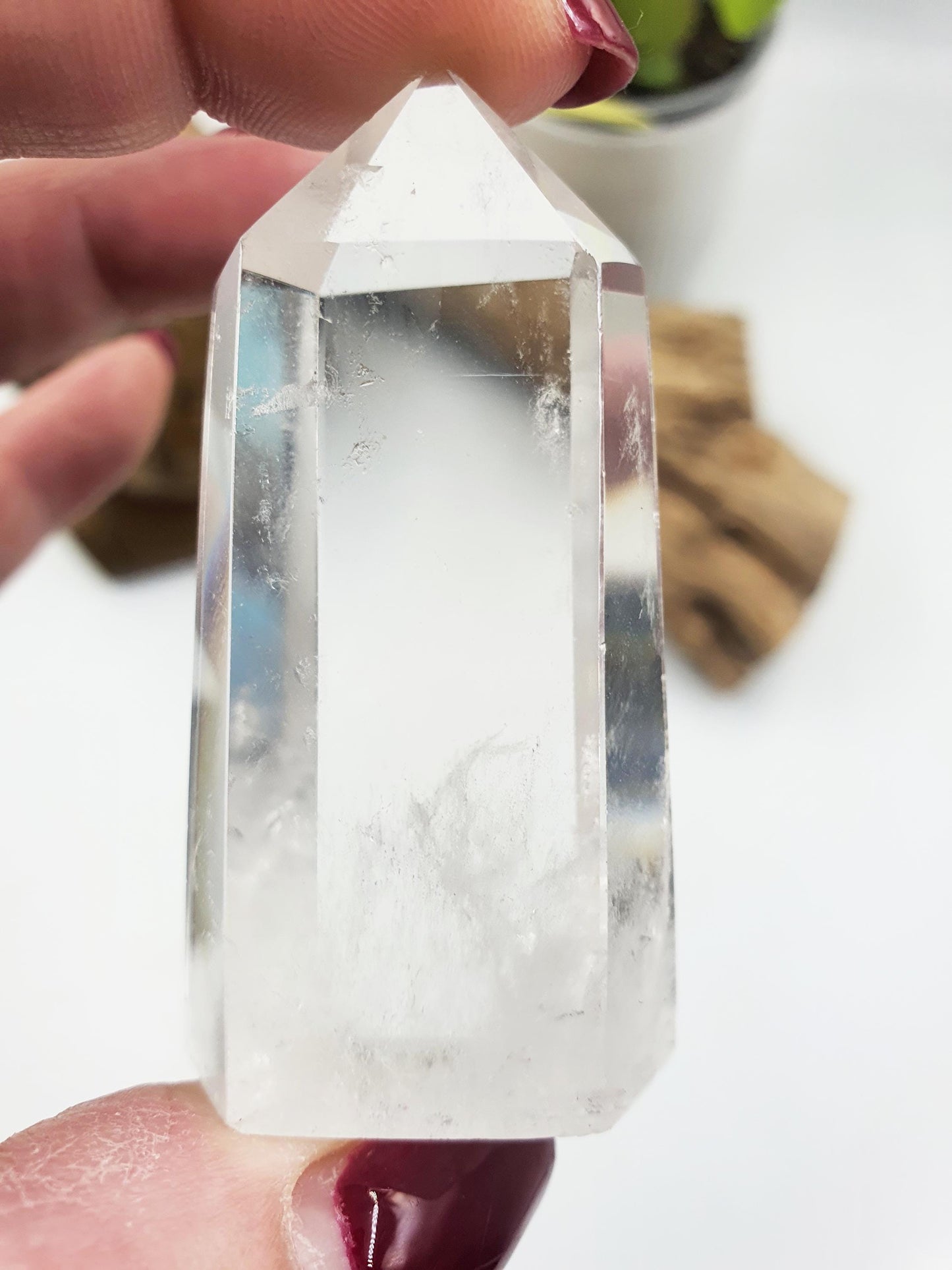 Cute Clear Quartz Tower / Clear Quartz Point / Clear Quartz Obelisk / Healing Tower - 50g