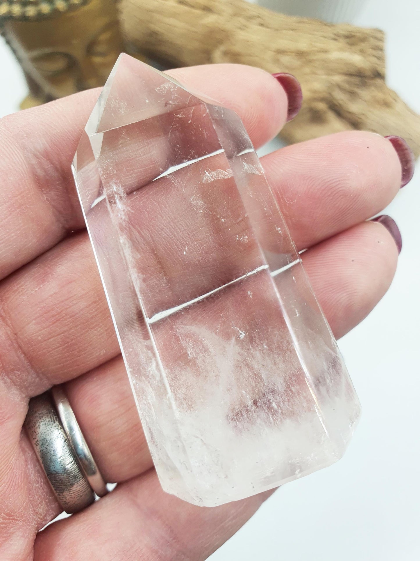Cute Clear Quartz Tower / Clear Quartz Point / Clear Quartz Obelisk / Healing Tower - 50g