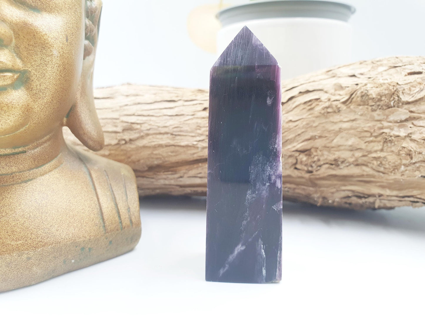 Flashy Purple Mica Point / Purple Mica Tower / Lepidolite Point / Purple Mica Obelisk / Healing Tower - 100g