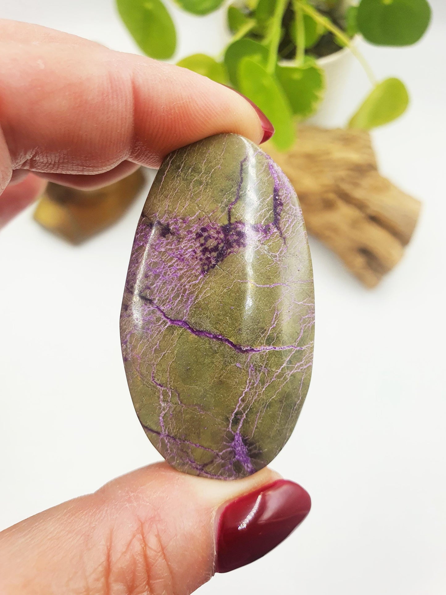 Little Cute Atlantisite Palm / Atlantisite Palm Stone / Collectors Crystal Palm / Reiki Crystal Palm / Meditation Stone - 25g