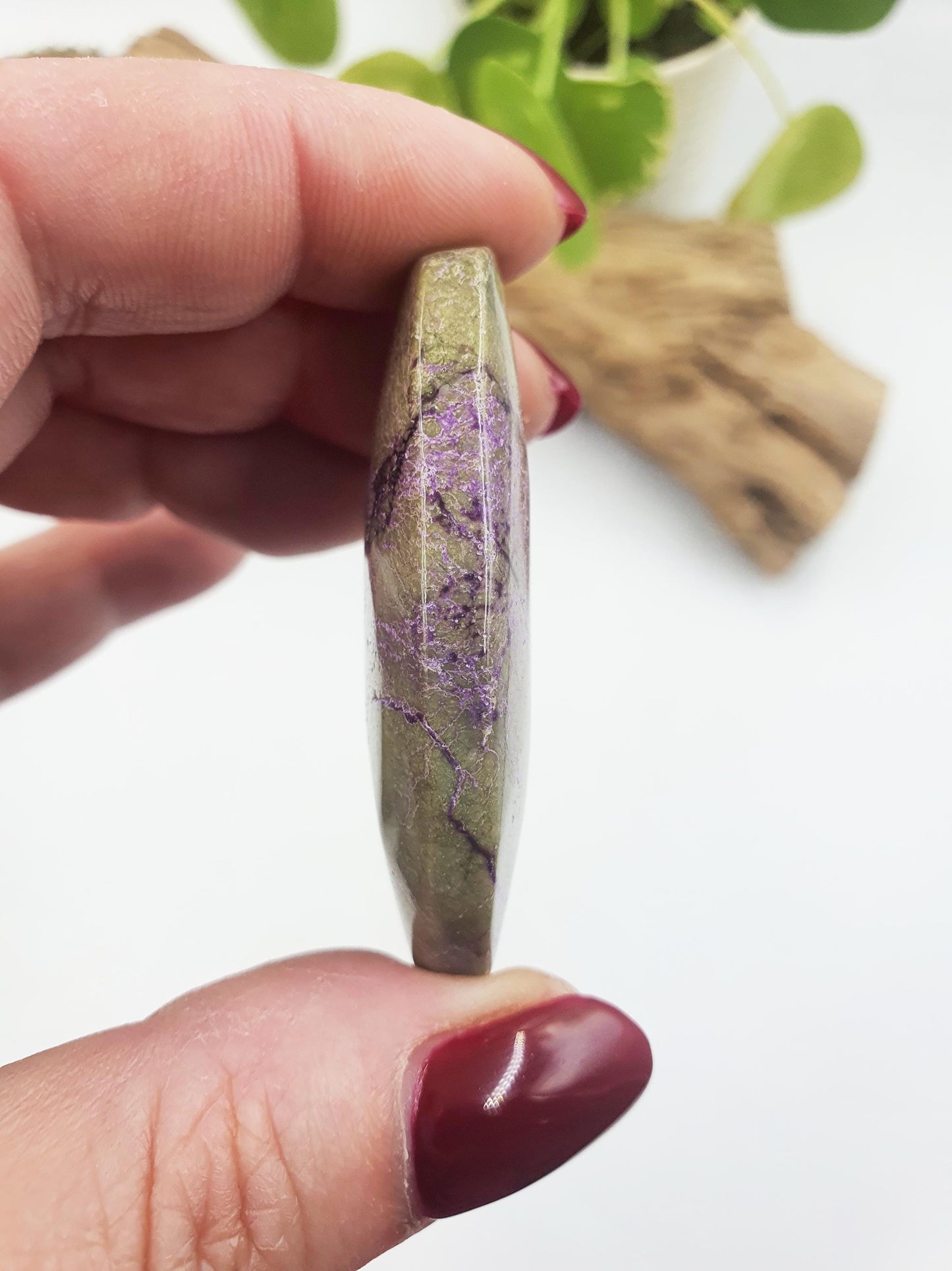 Little Cute Atlantisite Palm / Atlantisite Palm Stone / Collectors Crystal Palm / Reiki Crystal Palm / Meditation Stone - 25g