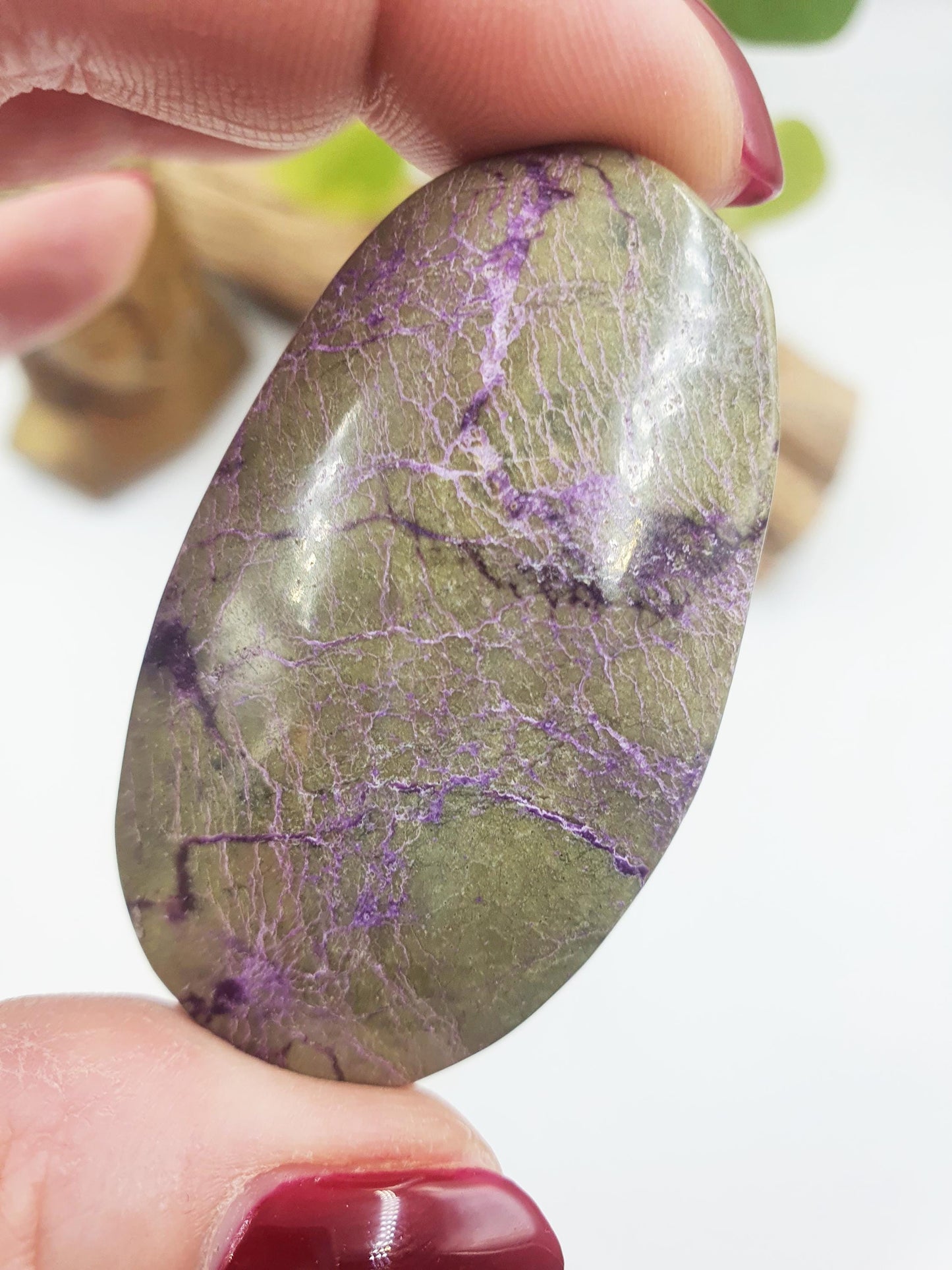 Little Cute Atlantisite Palm / Atlantisite Palm Stone / Collectors Crystal Palm / Reiki Crystal Palm / Meditation Stone - 25g