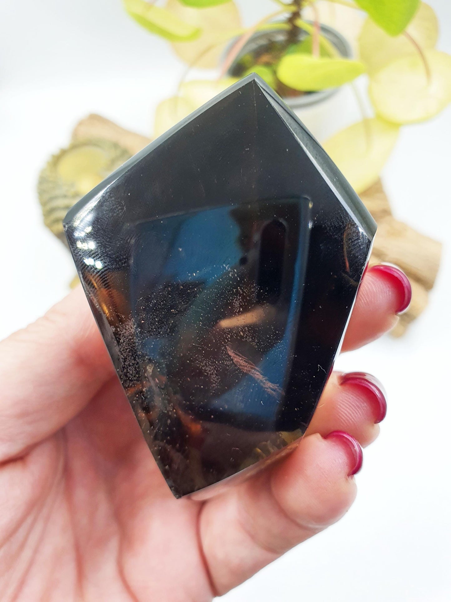 Smoky Quartz Freeform with rainbow / High Grade Smoky Quartz / Smoky Quartz Crystal Freeform / Smoky Quartz Chunk - 165g