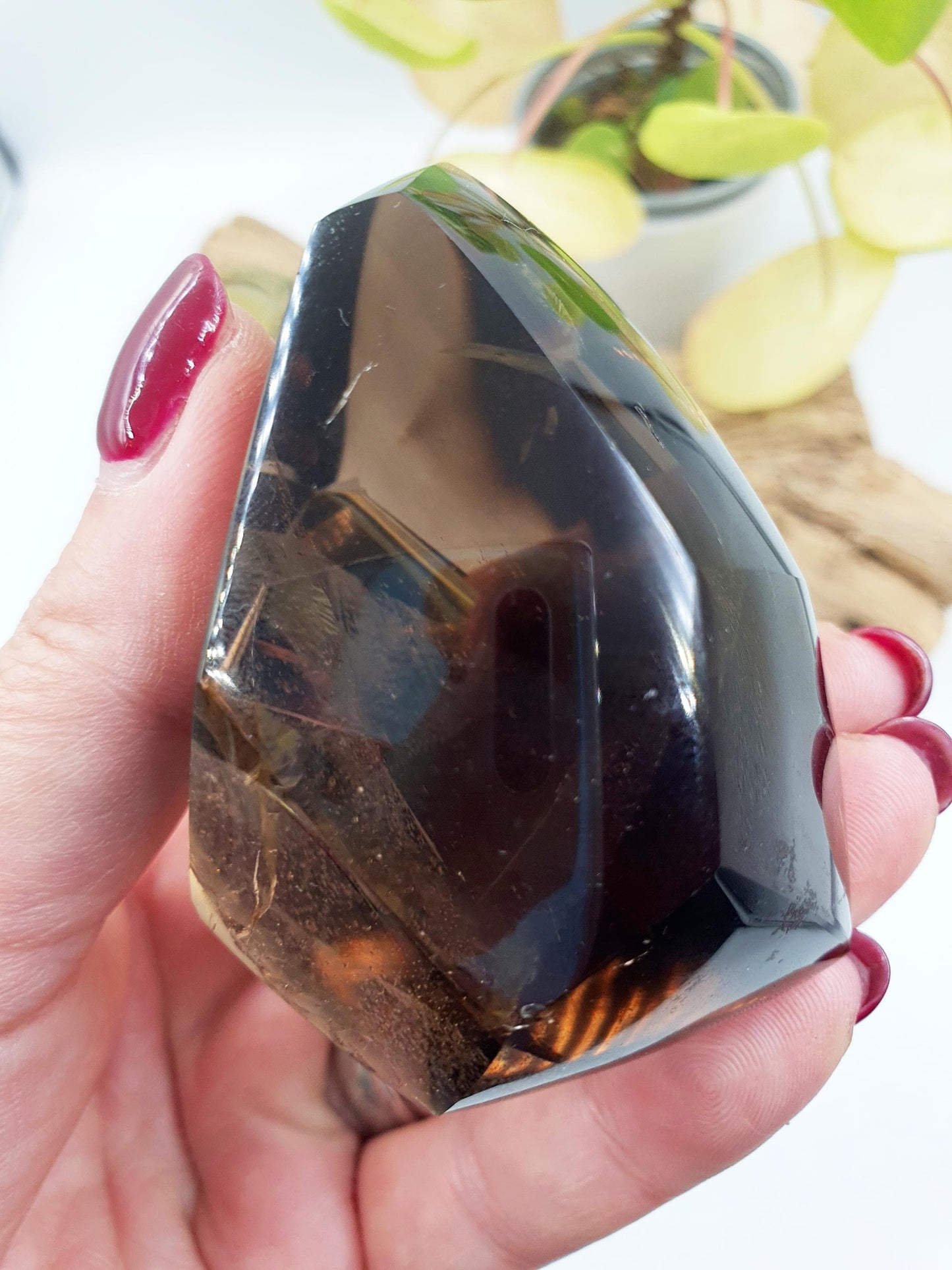 Smoky Quartz Freeform with rainbow / High Grade Smoky Quartz / Smoky Quartz Crystal Freeform / Smoky Quartz Chunk - 165g