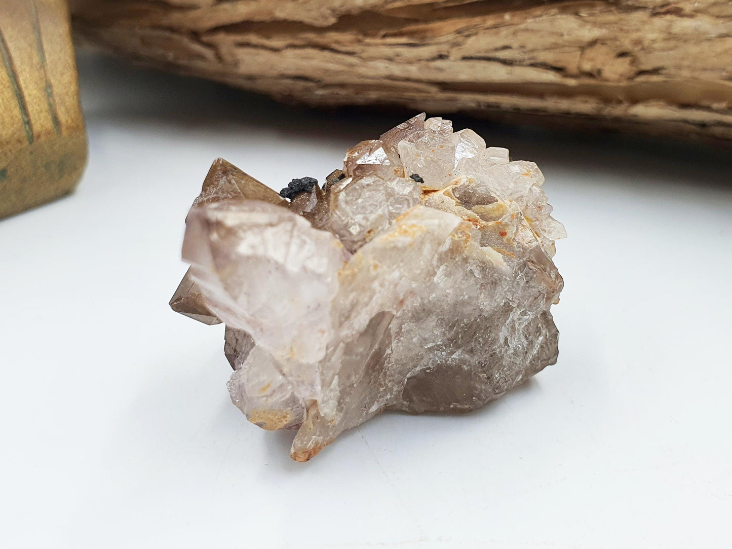 Cute Little Skeletal Quartz Specimen / Crocodile Quartz / Raw Rare Quartz / Rough Skeletal Quartz - 35g