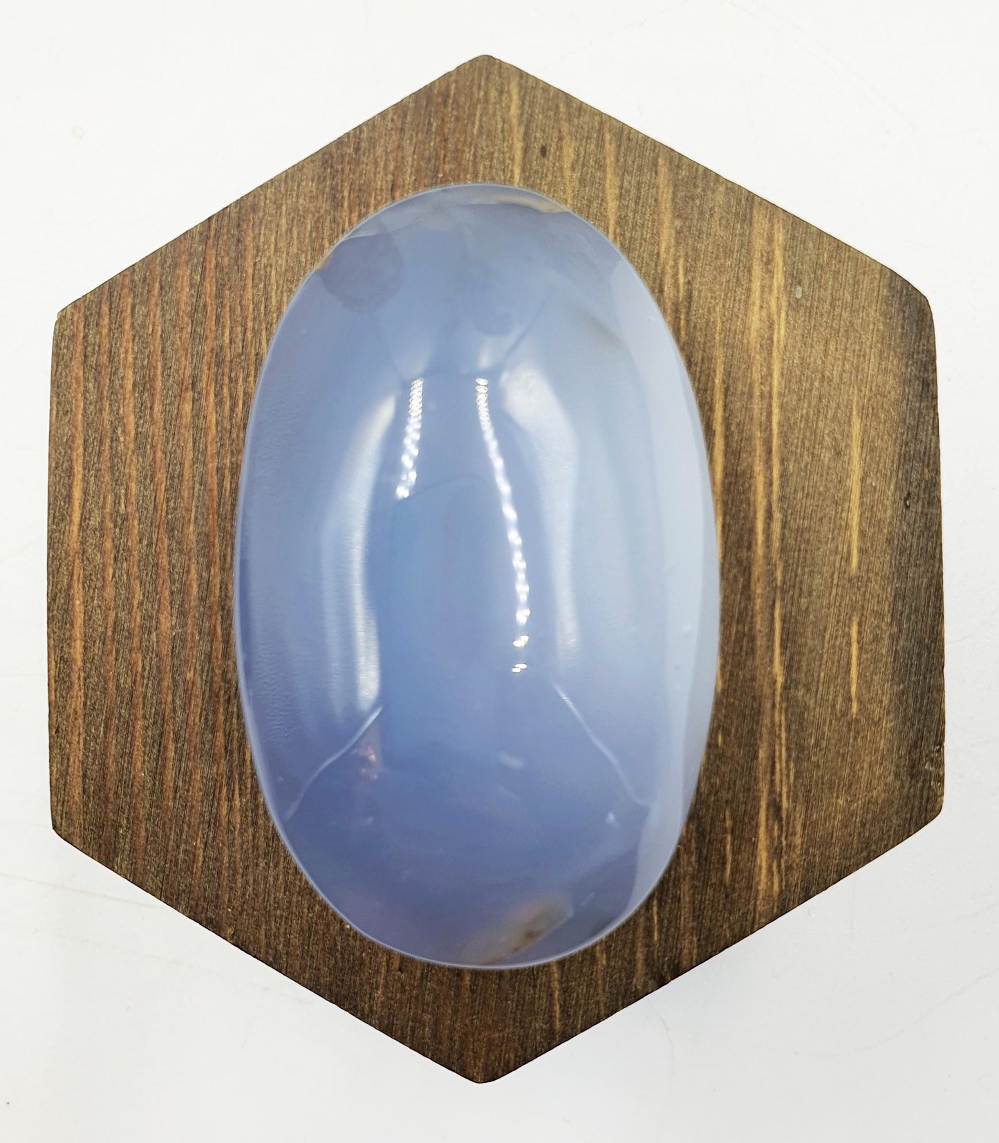 Beautiful Blue Chalcedony Palm/ Chalcedony Palm Stone / Meditation Palm / Reiki Crystal Palm - 95g