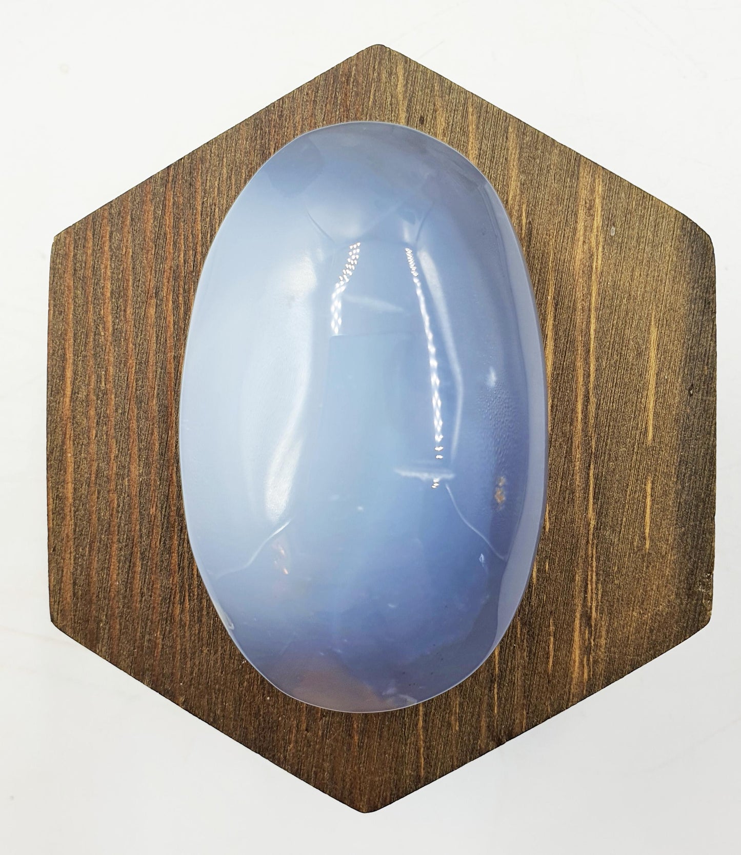Beautiful Blue Chalcedony Palm/ Chalcedony Palm Stone / Meditation Palm / Reiki Crystal Palm - 95g