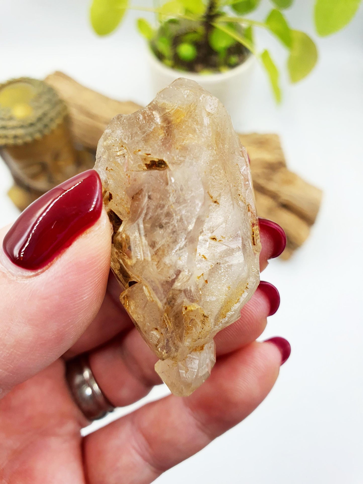 Elestial Quartz Specimen / Quartz Specimen / Raw Elestial / Raw Rare Quartz - 47g