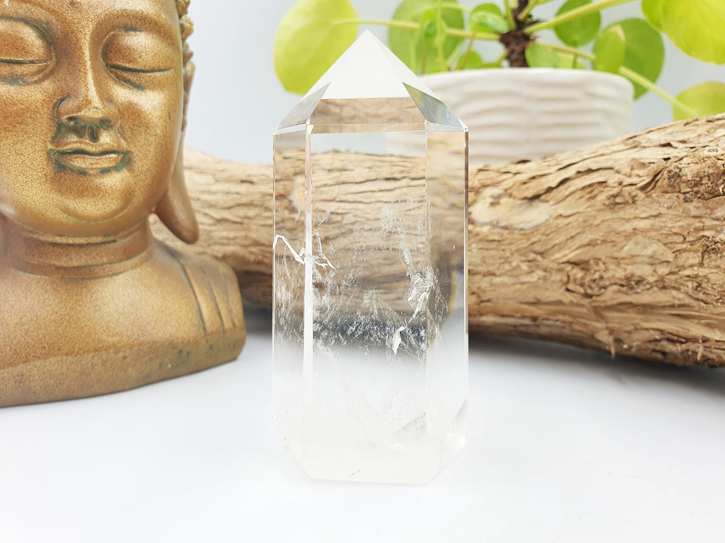 Large High Grade Clear Quartz Tower / Clear Quartz Point / Clear Quartz Obelisk / Healing Tower - 235g