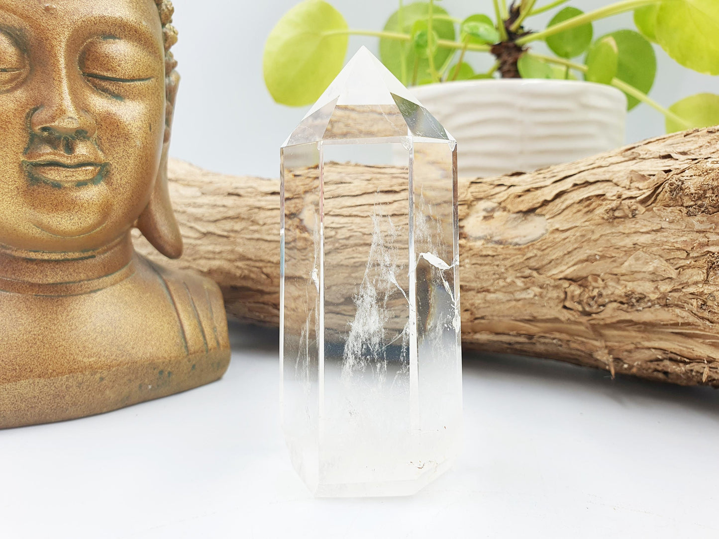 Large High Grade Clear Quartz Tower / Clear Quartz Point / Clear Quartz Obelisk / Healing Tower - 235g