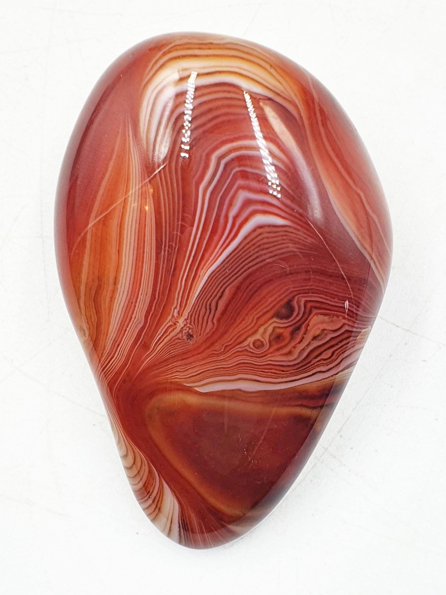 Little Sardonyx Palm / Sardonyx Palm Stone / Healing Palm / Meditation Palm / Reiki Crystal / Banded Palm - 65g