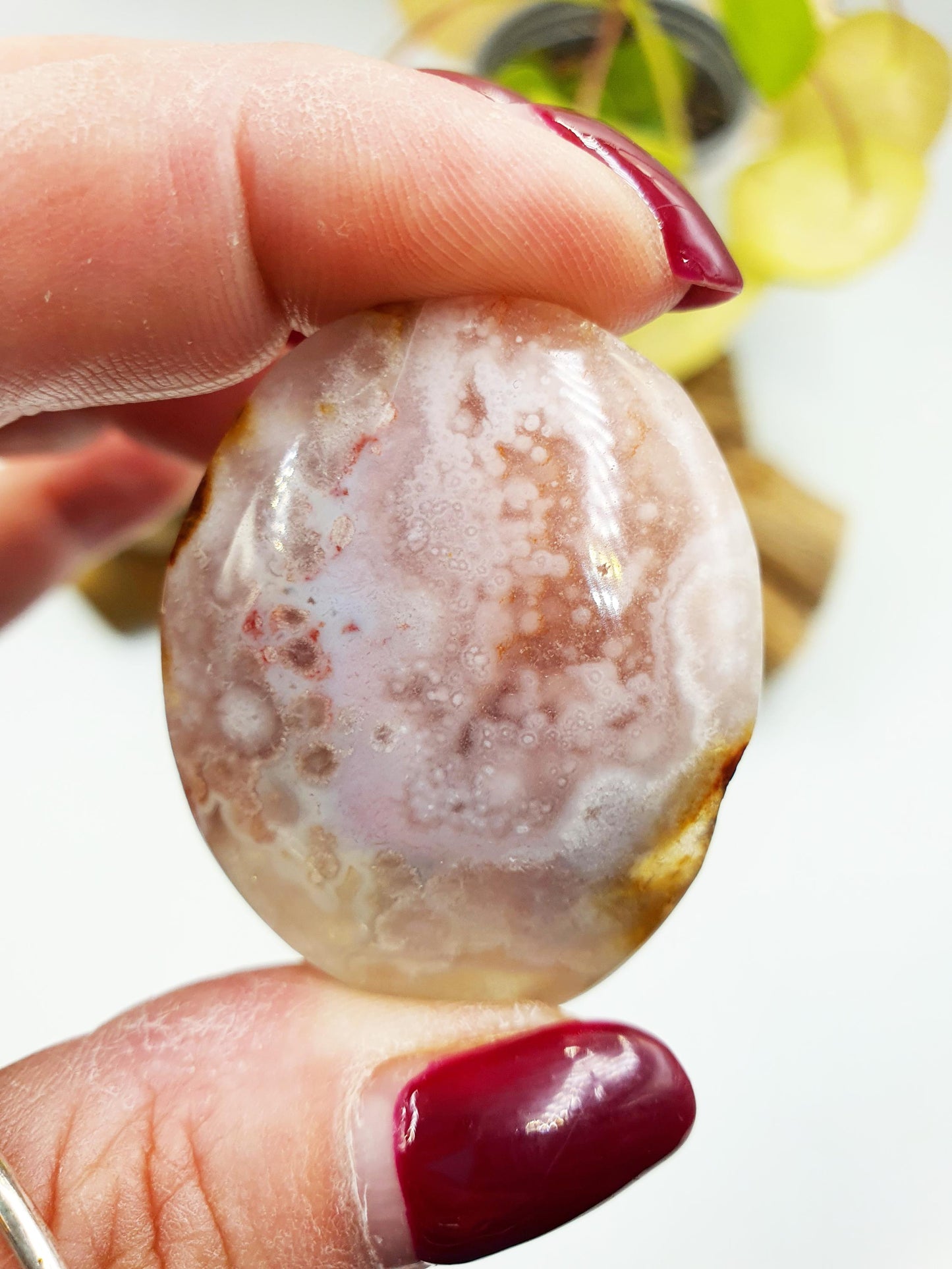 Little Pink Amethyst Palm / Pink Amethyst Palm Stone / Pocket Crystal / Meditation Palm / Reiki Crystal Palm - 25g
