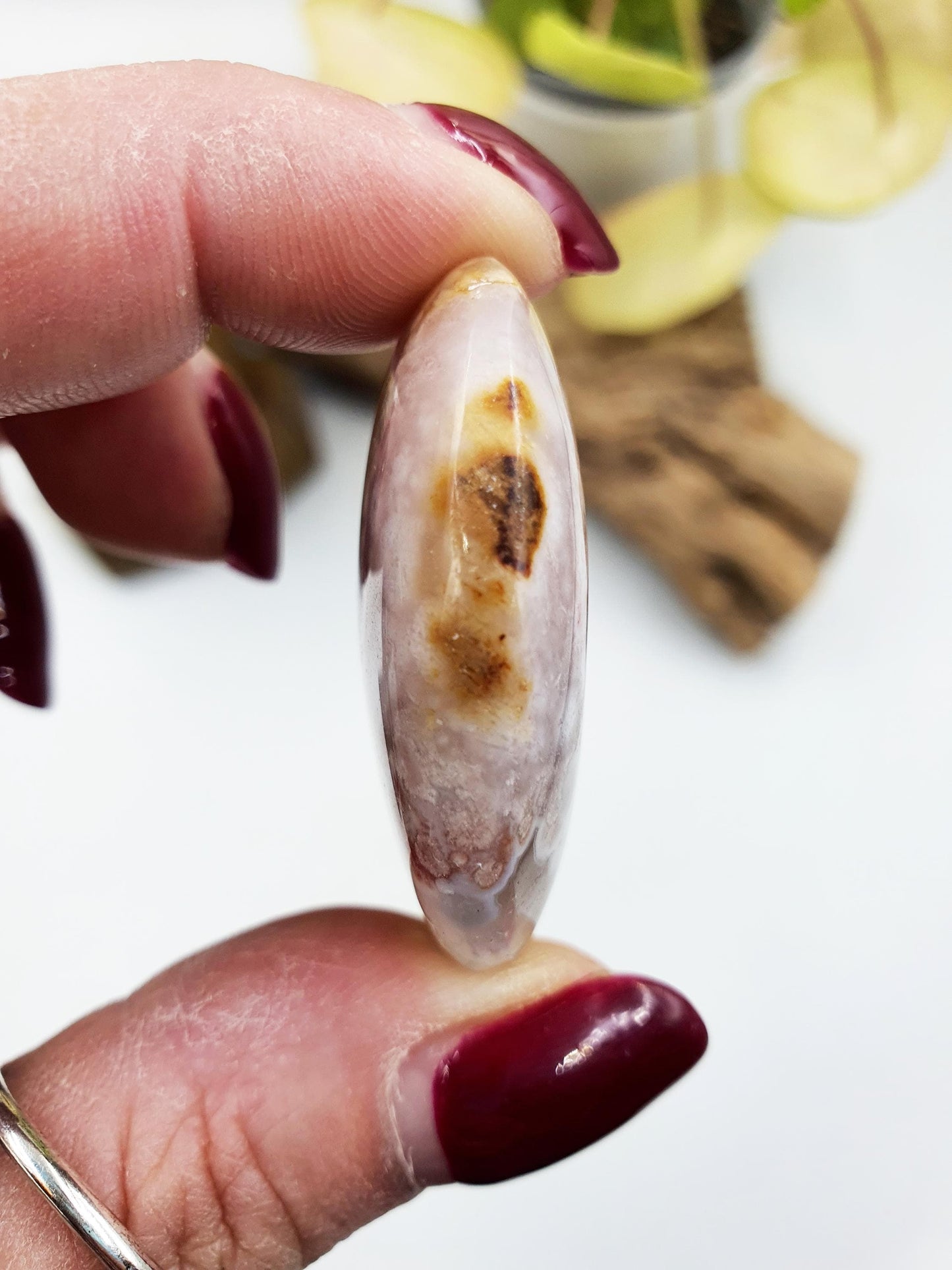 Little Pink Amethyst Palm / Pink Amethyst Palm Stone / Pocket Crystal / Meditation Palm / Reiki Crystal Palm - 25g