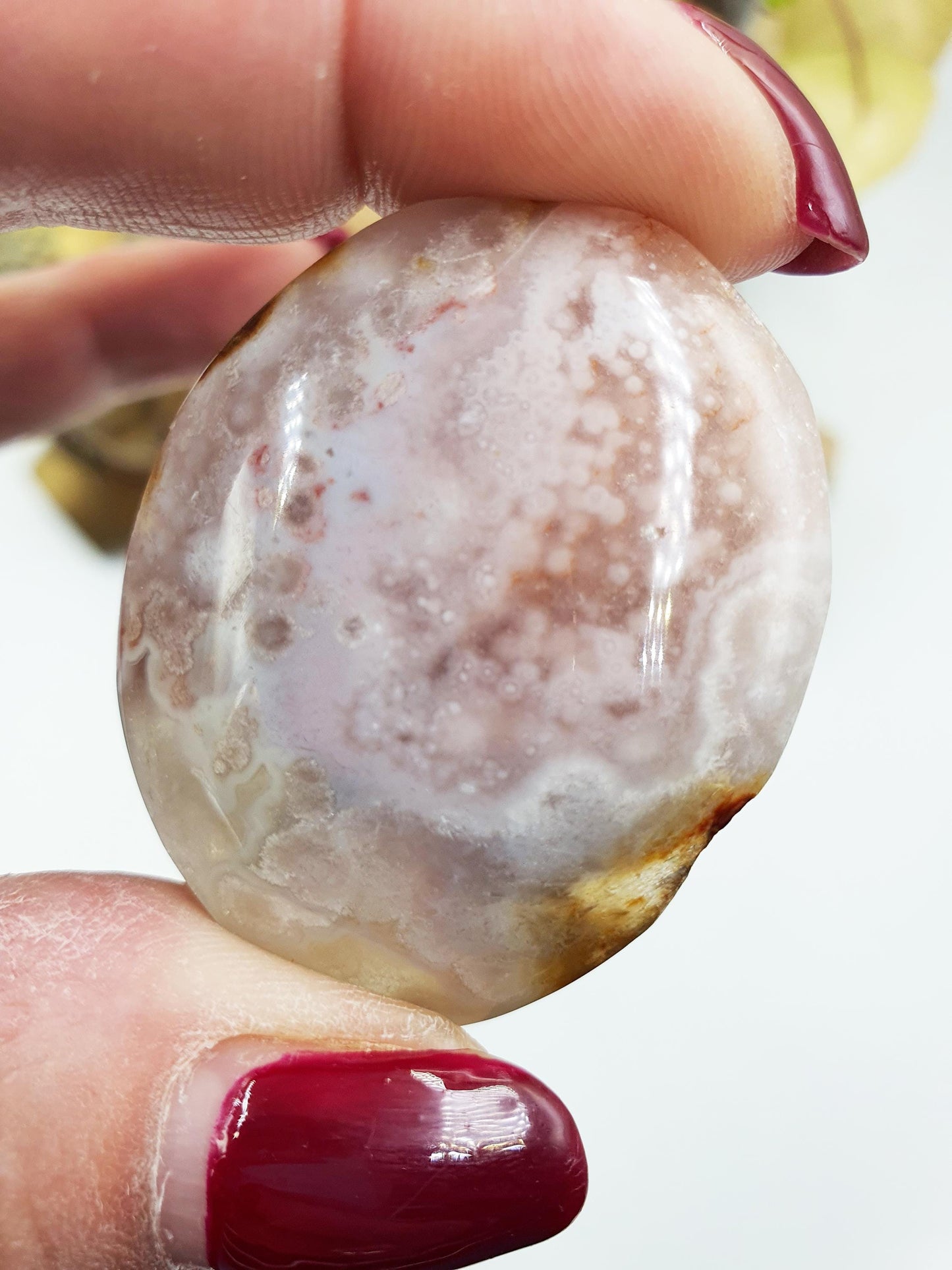 Little Pink Amethyst Palm / Pink Amethyst Palm Stone / Pocket Crystal / Meditation Palm / Reiki Crystal Palm - 25g