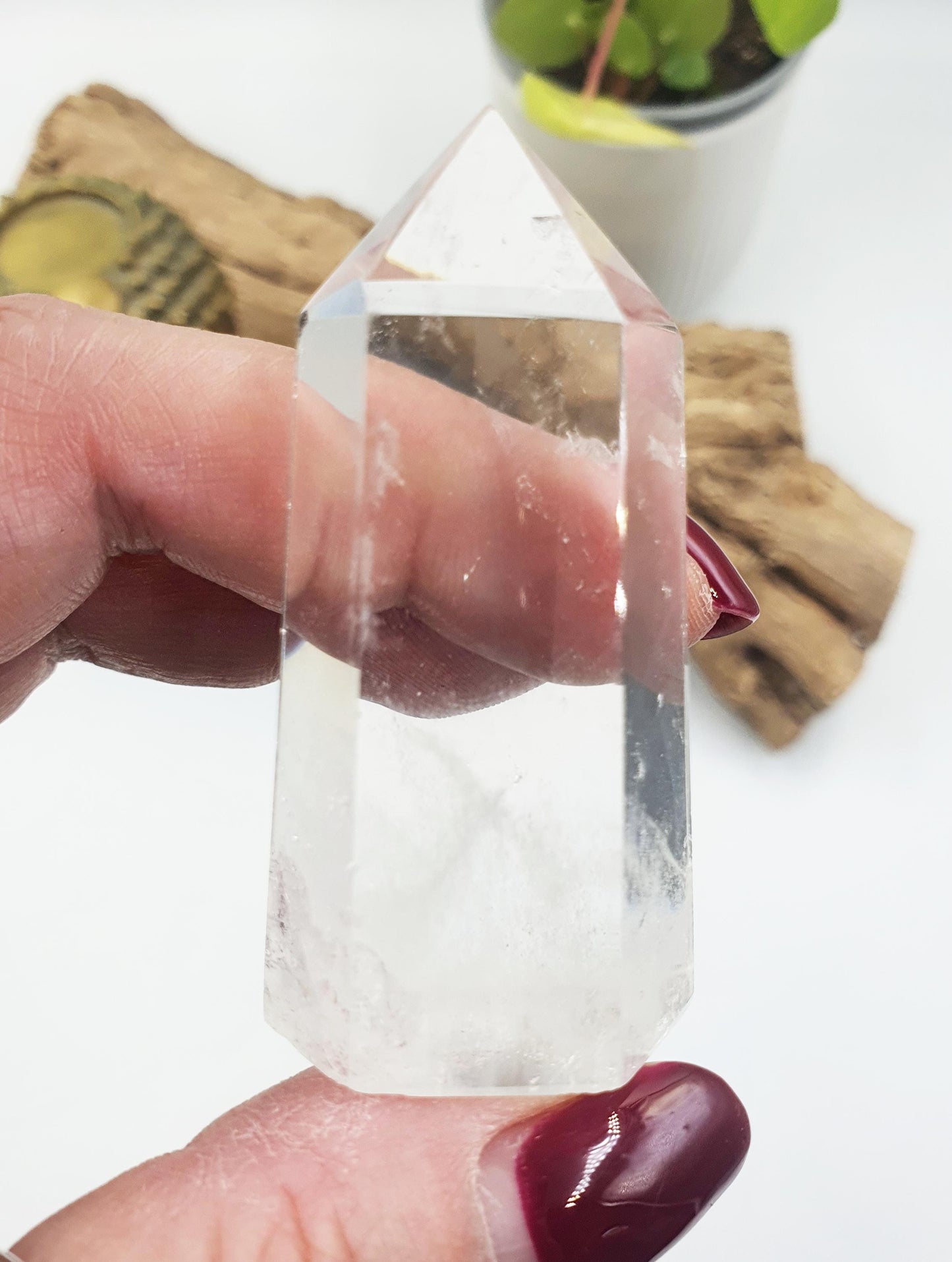 Cute Clear Quartz Tower / Clear Quartz Point / Clear Quartz Obelisk / Healing Tower - 50g