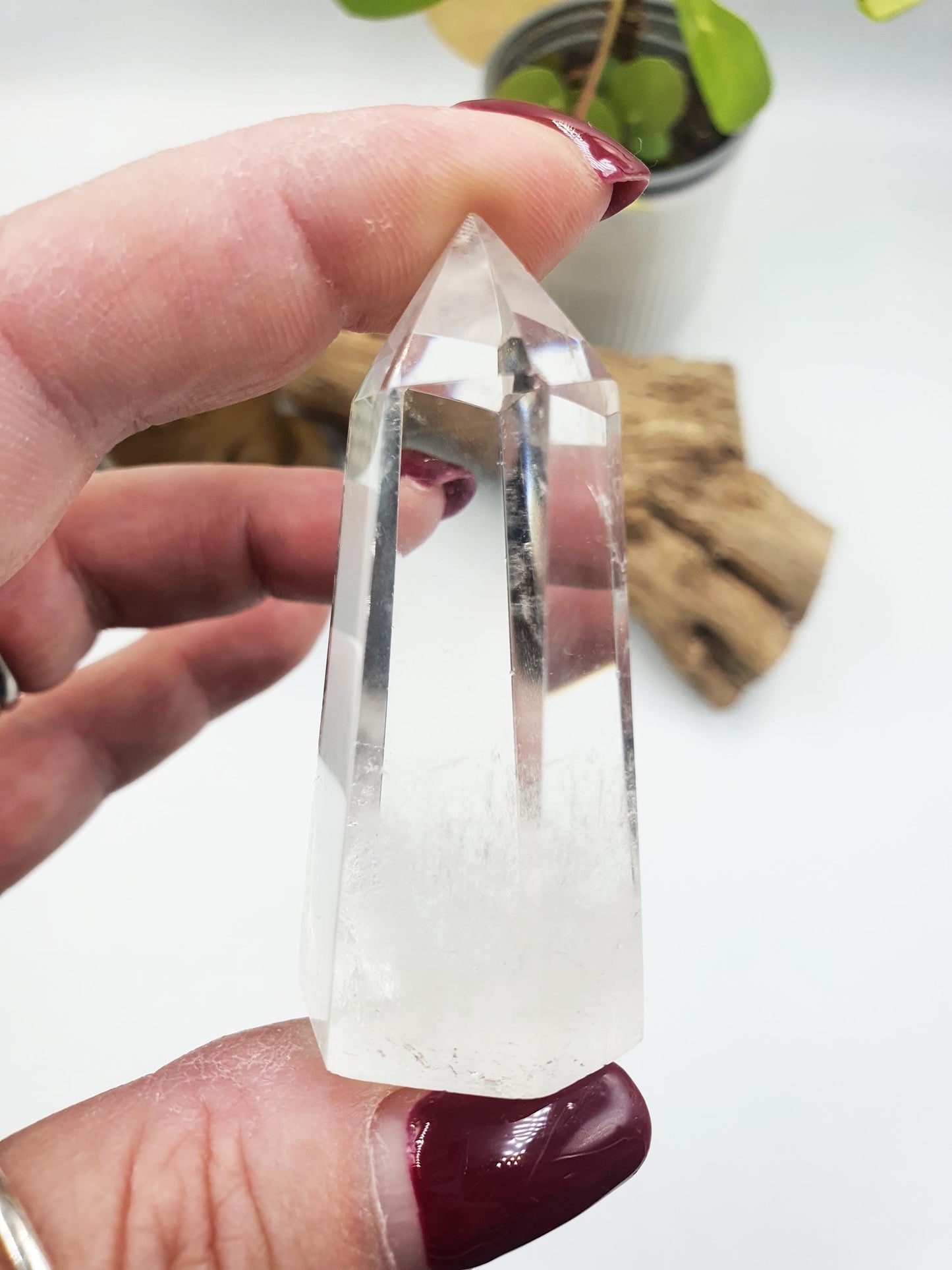 Cute Clear Quartz Tower / Clear Quartz Point / Clear Quartz Obelisk / Healing Tower - 50g