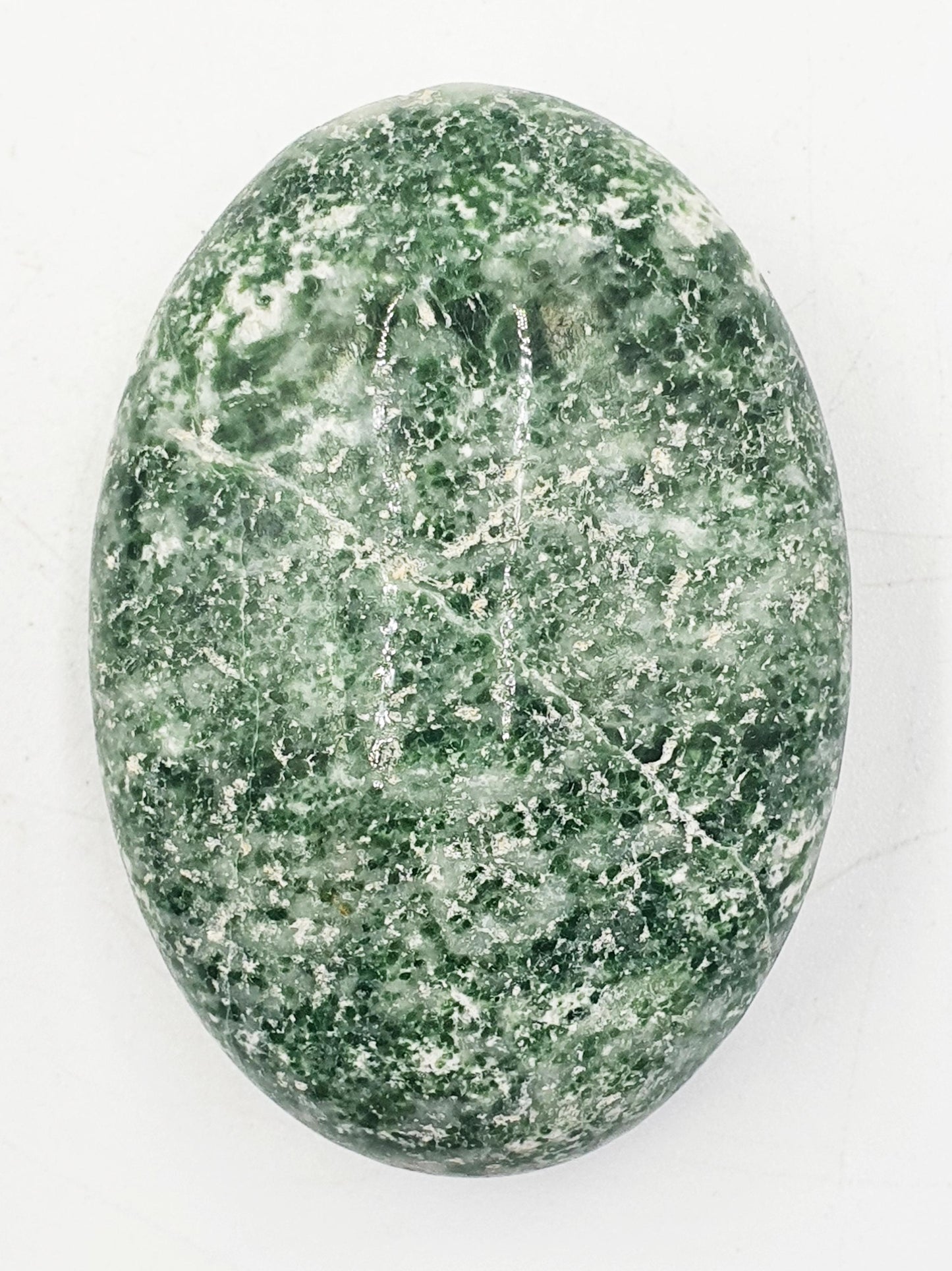Tree Agate Palm / Tree Agate Palm Stone / Grass Agate Palm / Reiki Crystal Palm / Meditation Palm - 105g