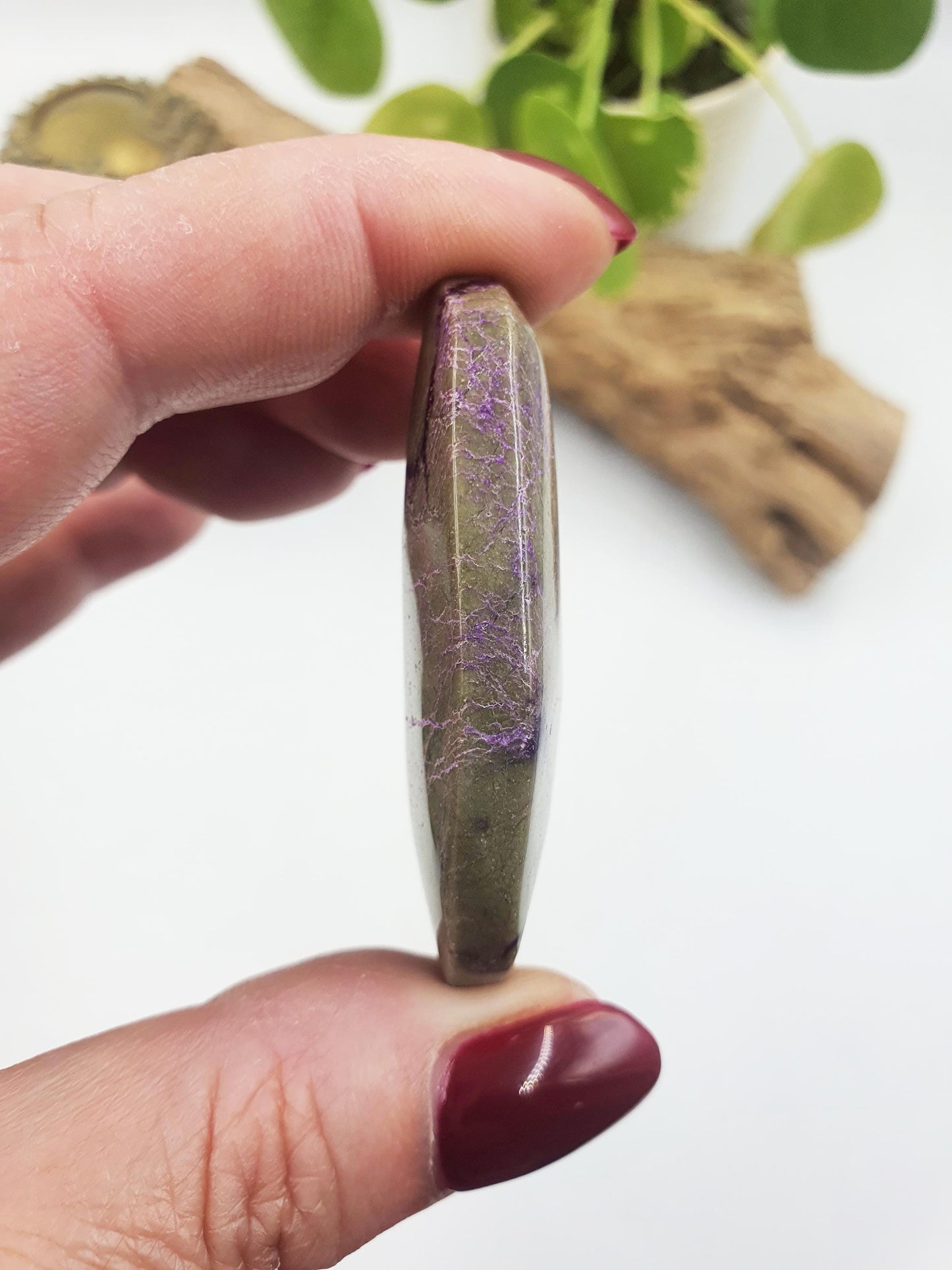 Little Cute Atlantisite Palm / Atlantisite Palm Stone / Collectors Crystal Palm / Reiki Crystal Palm / Meditation Stone - 25g