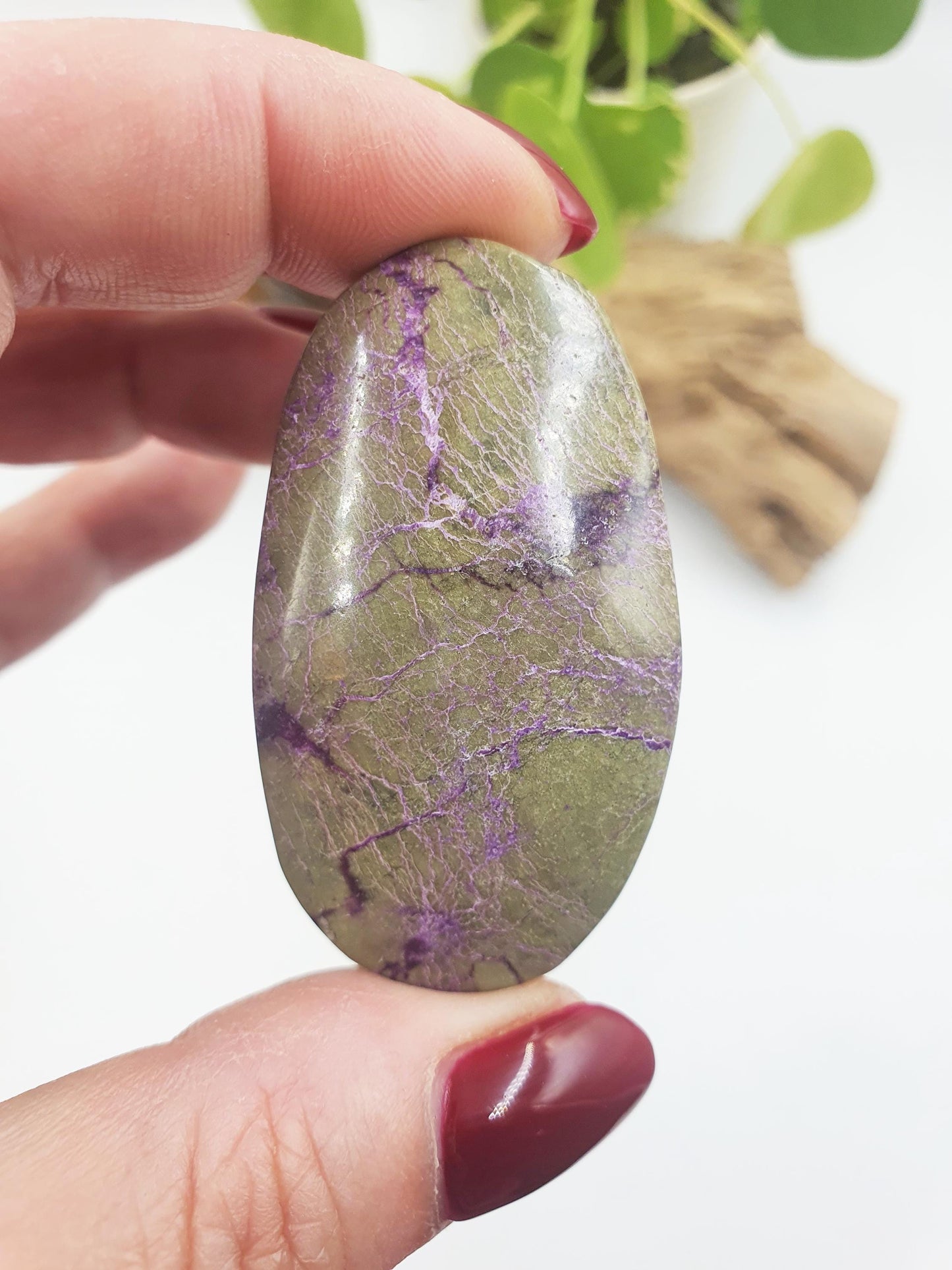 Little Cute Atlantisite Palm / Atlantisite Palm Stone / Collectors Crystal Palm / Reiki Crystal Palm / Meditation Stone - 25g