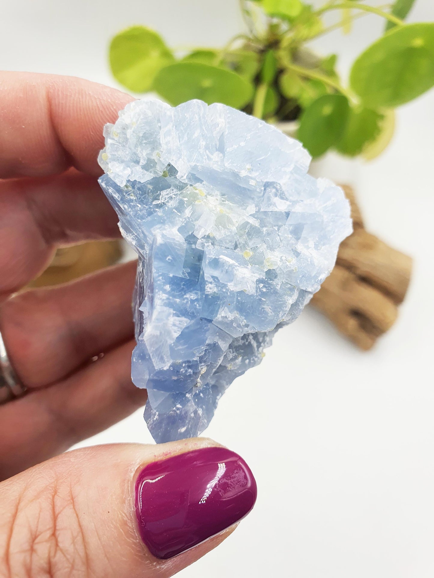 Stunning Raw Celestite / Raw Celestite Specimen / Sparkly Large Raw Celestite Piece / Celstite Chunk - 75g