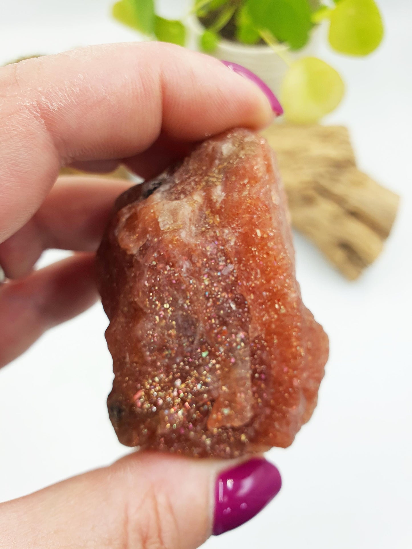 Flashy Raw Sunstone / Sunstone Specimen / Rough Sunstone / Natural Sunstone Chunk - 135g