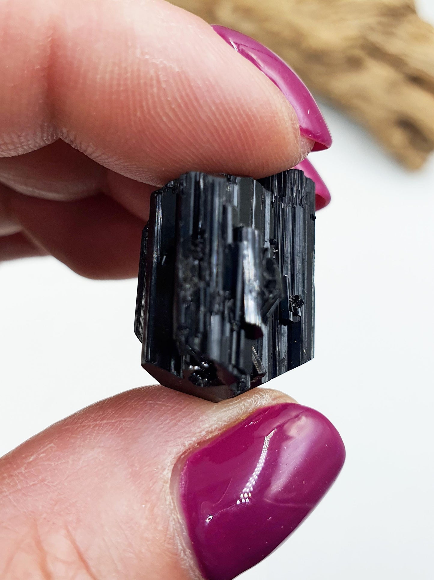 High Grade Flashy Raw Black Tourmaline Piece / Raw Sparkly Tourmaline / Raw Crystal / Tourmaline Specimen / Pendant Making - 10g