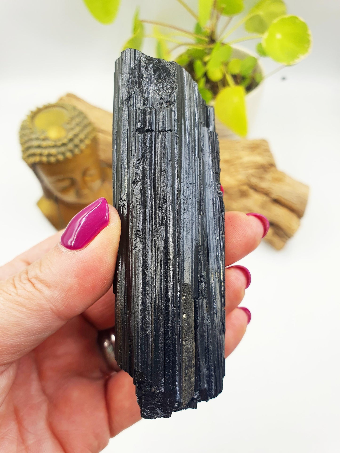 Flashy Raw Black Tourmaline / Raw Tourmaline / Raw Crystal / Tourmaline Specimen - 140g