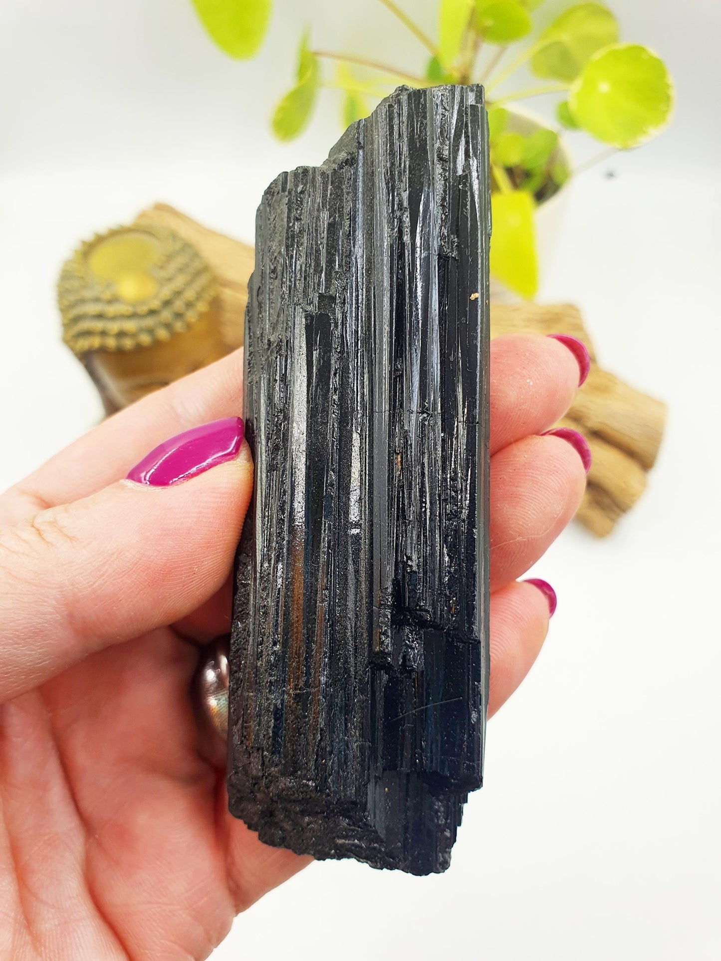 Flashy Raw Black Tourmaline / Raw Tourmaline / Raw Crystal / Tourmaline Specimen - 140g