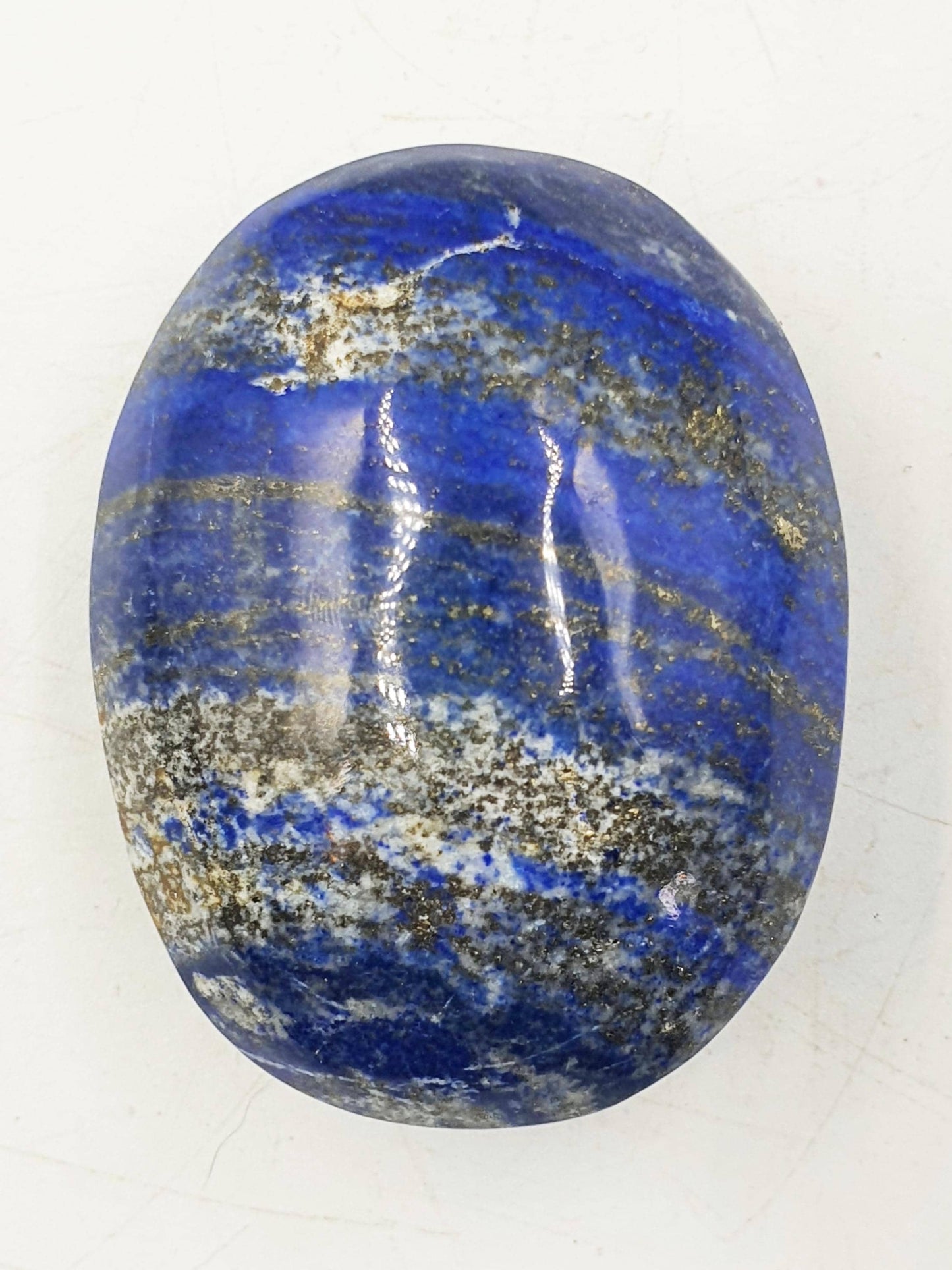 Beautiful Large Lapis Lazuli Palm / Lapis Lazuli Palmstone / Meditation Palm / Lapis Reki Crystal Palm - 180g