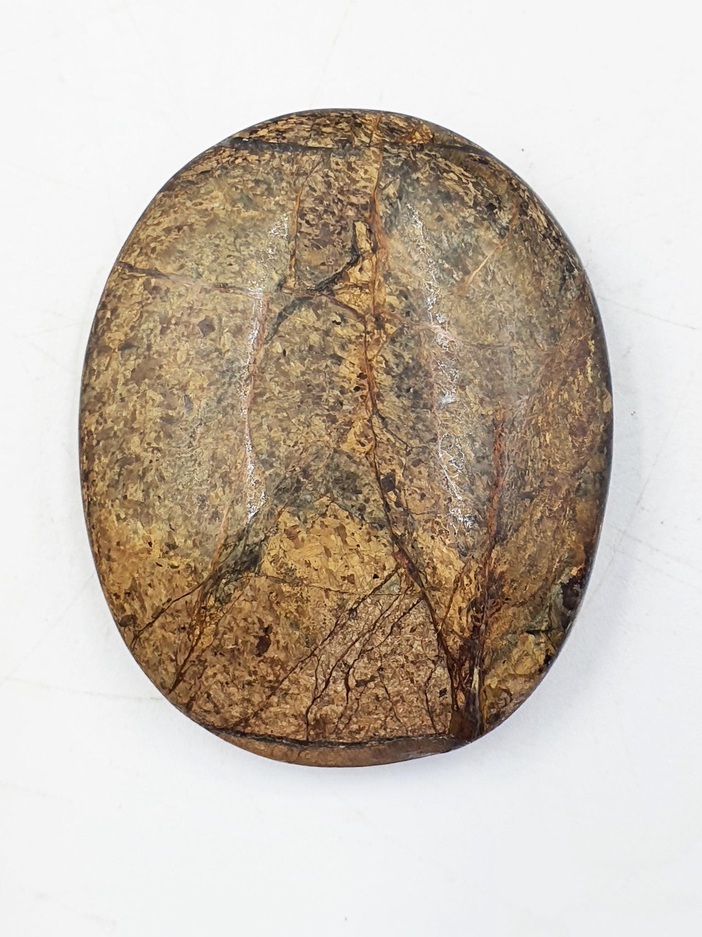 Beautiful Bronzite Palm / Bronzite Palm Stone / Flat Palm Stone / Pocket Crystal / Meditation Palm / Reiki Crystal Palm - 50g