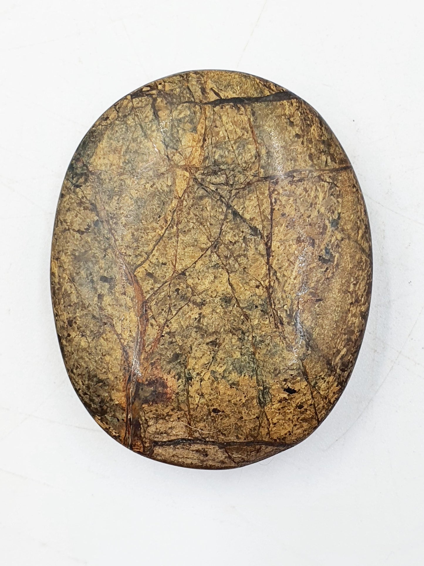 Beautiful Bronzite Palm / Bronzite Palm Stone / Flat Palm Stone / Pocket Crystal / Meditation Palm / Reiki Crystal Palm - 50g