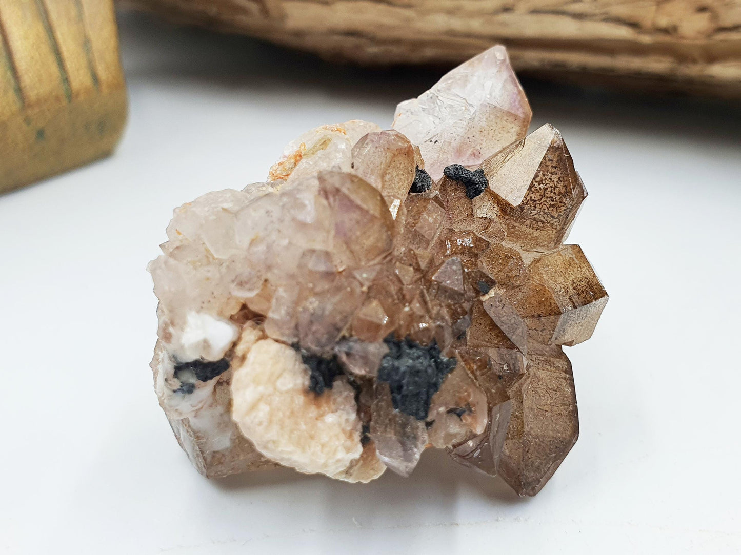 Cute Little Skeletal Quartz Specimen / Crocodile Quartz / Raw Rare Quartz / Rough Skeletal Quartz - 35g
